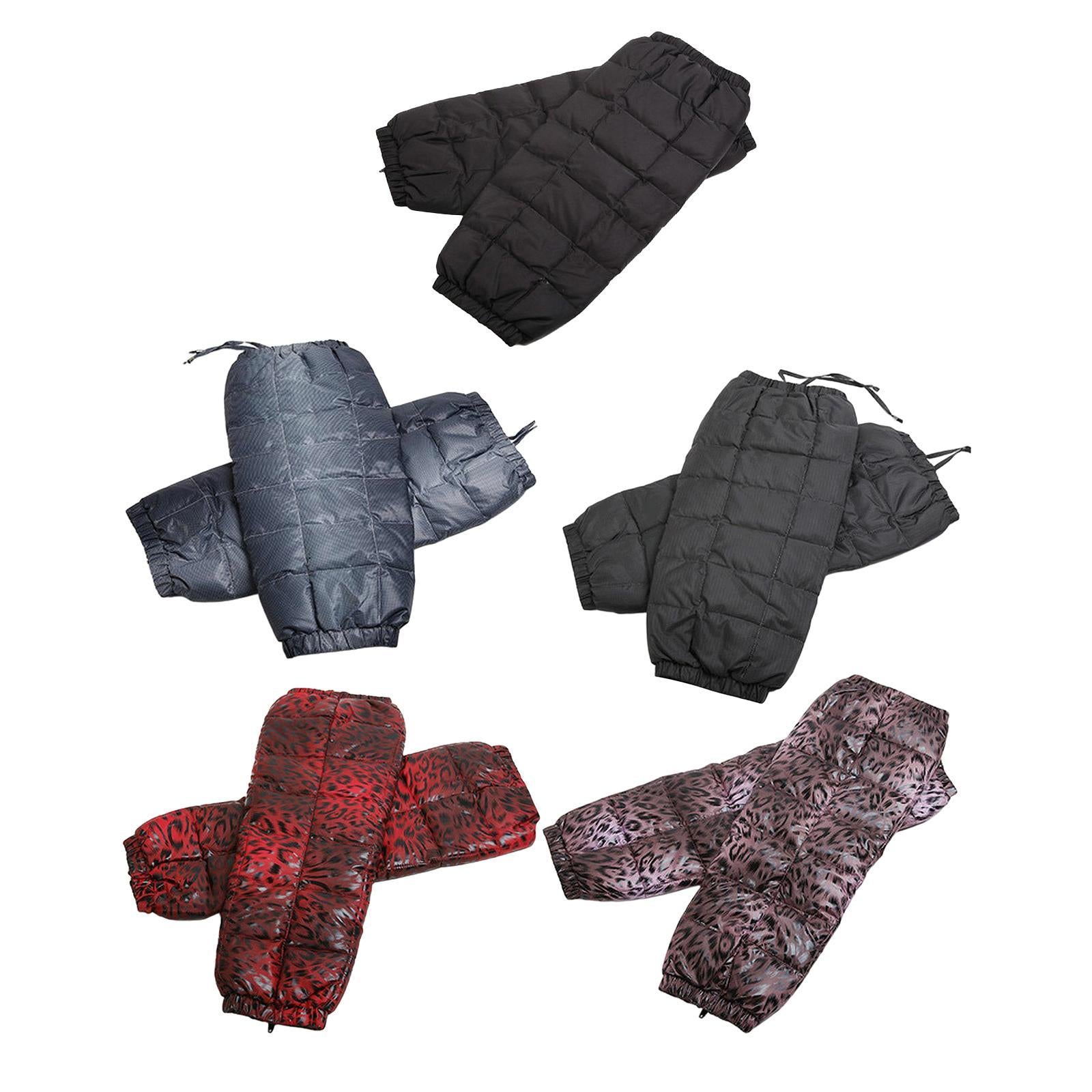 Windproof Motorcycle Leg Warmer Knee Pad Knee Protective Guard Black L