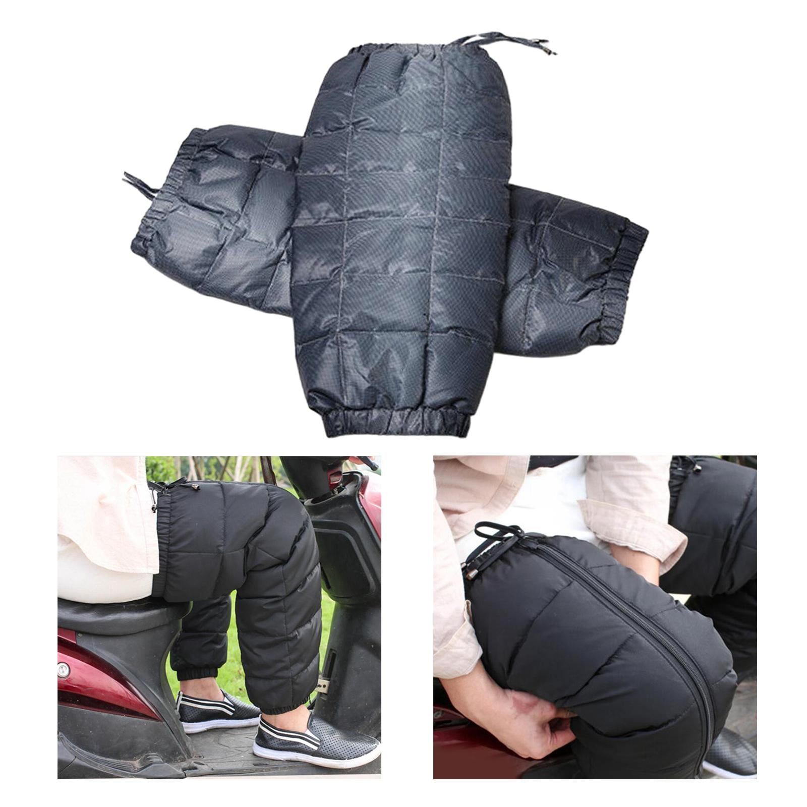 Windproof Motorcycle Leg Warmer Knee Pad Knee Protective Guard Blue L