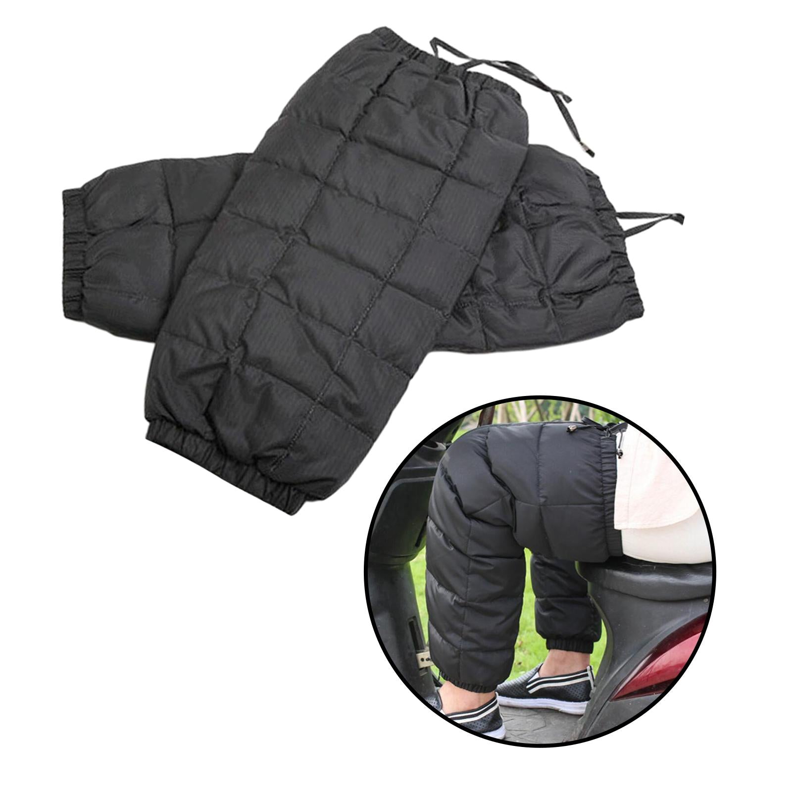 Windproof Motorcycle Leg Warmer Knee Pad Knee Protective Guard Gray L