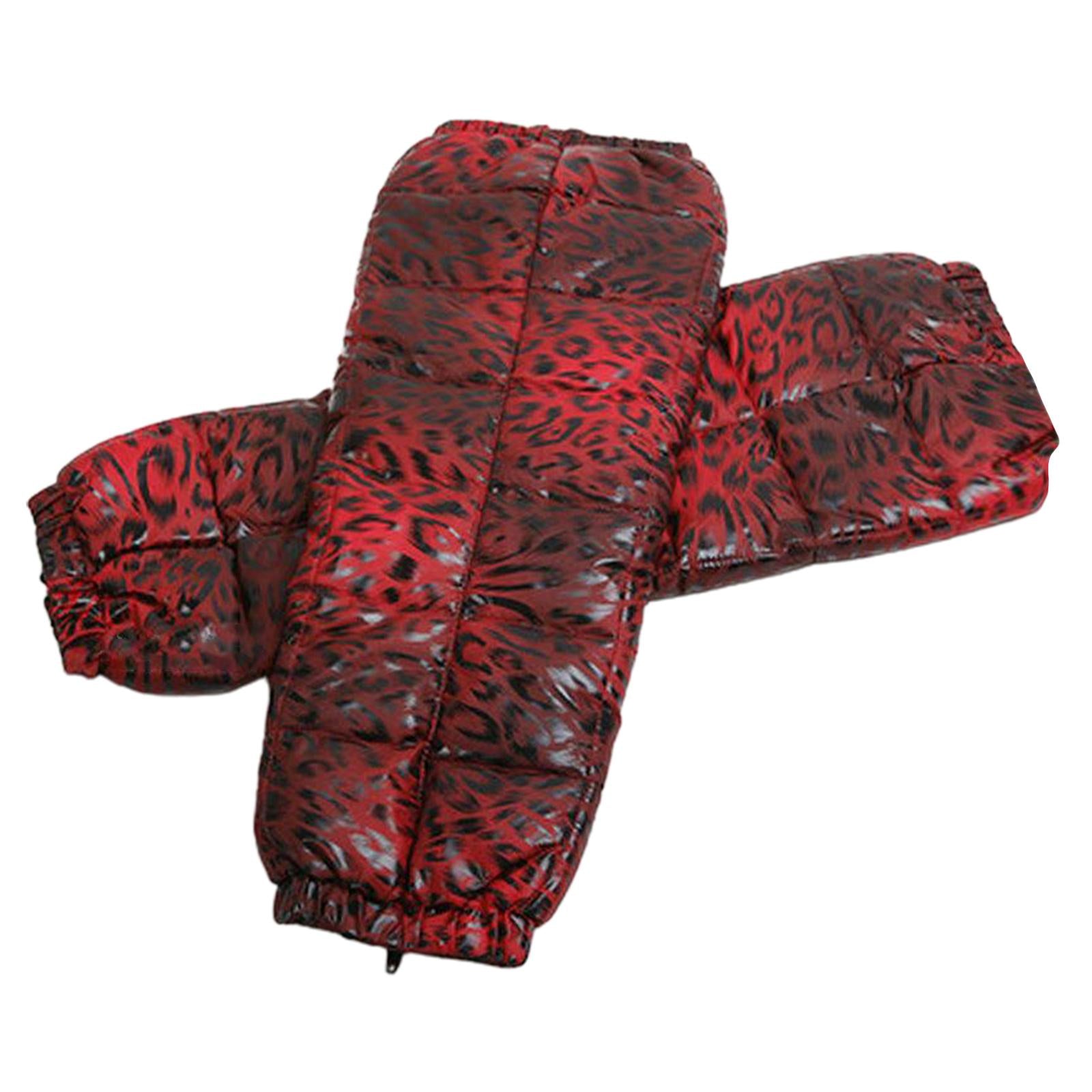 Windproof Motorcycle Leg Warmer Knee Pad Knee Protective Guard Red S
