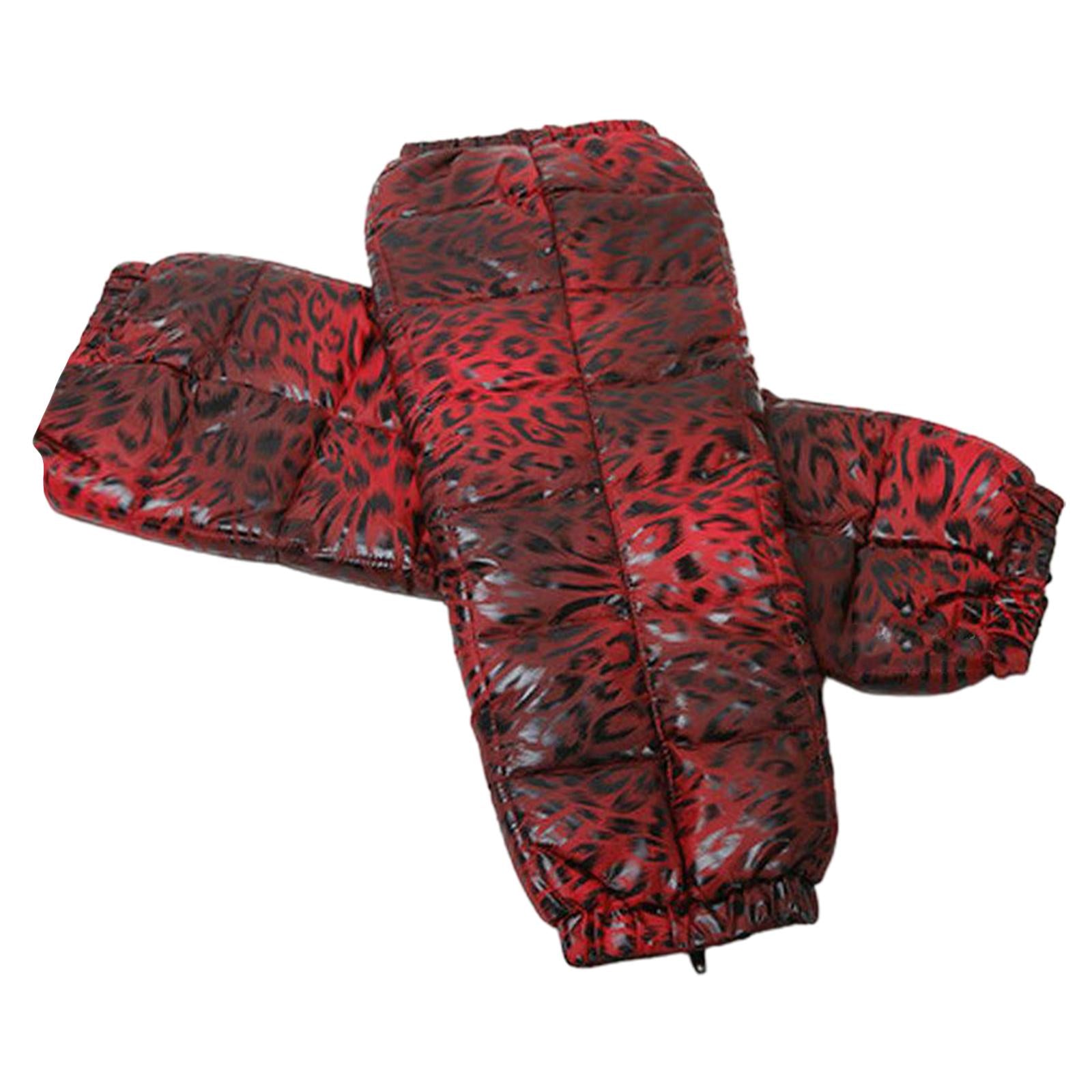 Windproof Motorcycle Leg Warmer Knee Pad Knee Protective Guard Red S