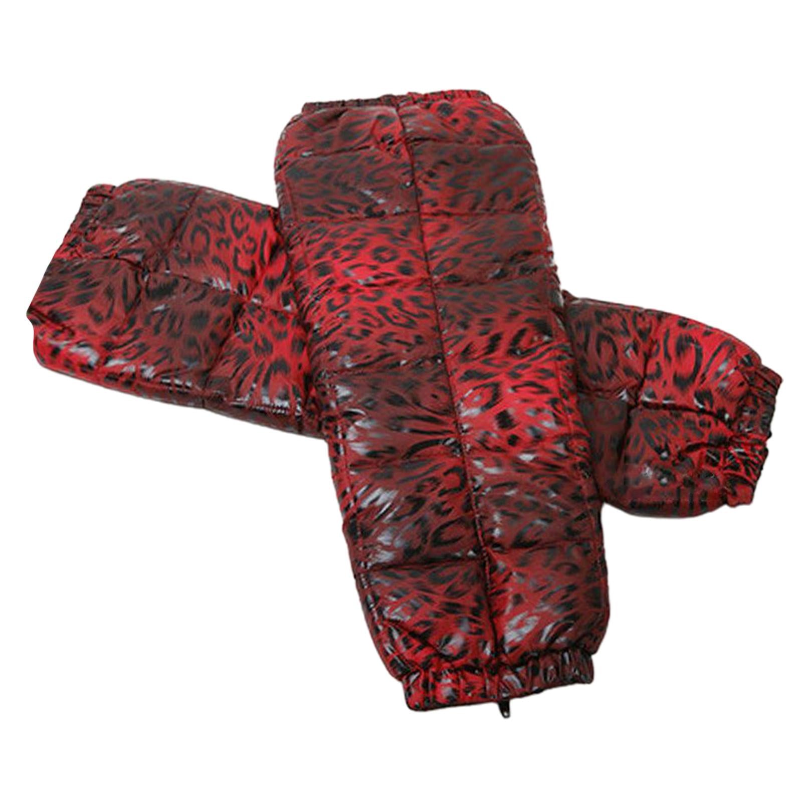 Windproof Motorcycle Leg Warmer Knee Pad Knee Protective Guard Red S