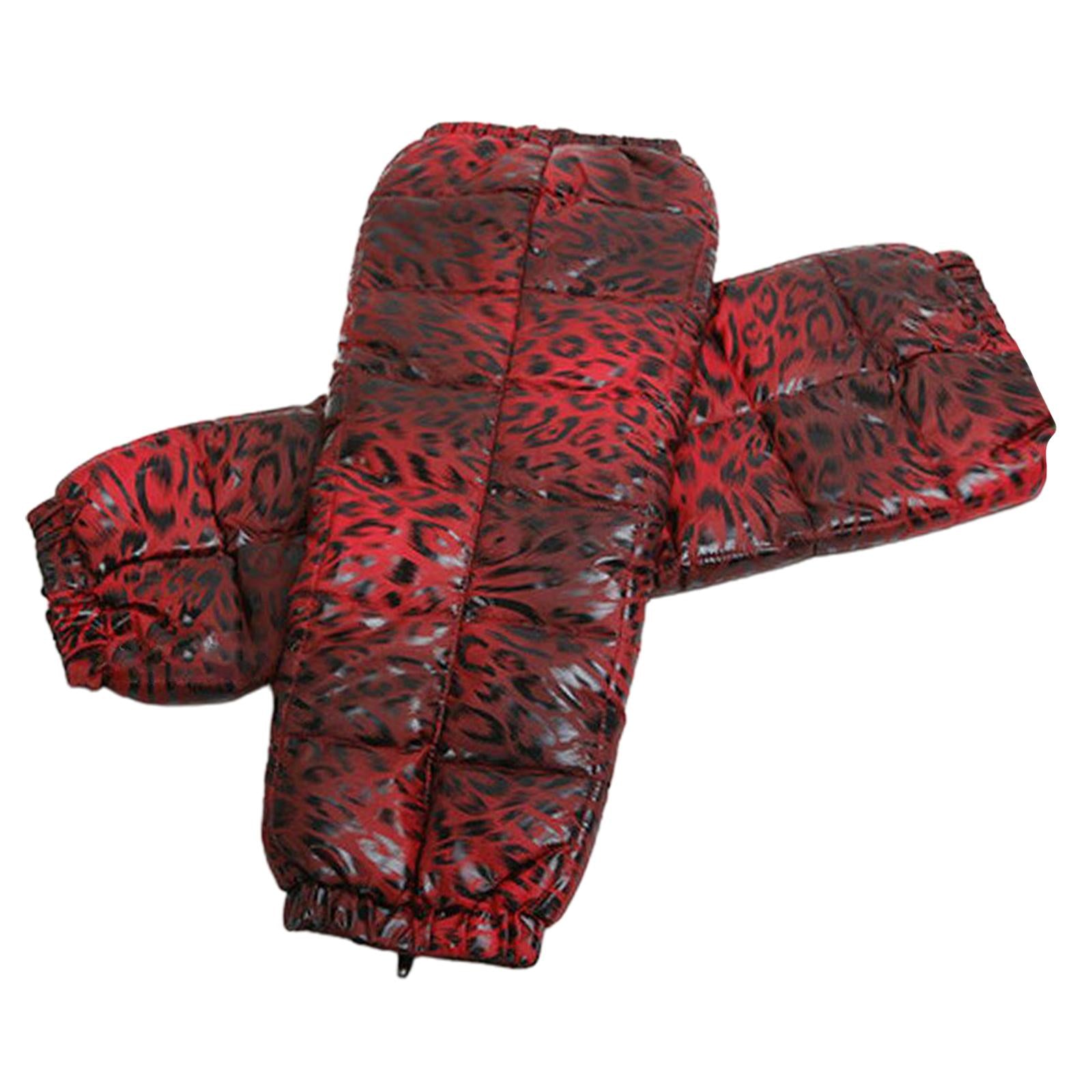 Windproof Motorcycle Leg Warmer Knee Pad Knee Protective Guard Red S