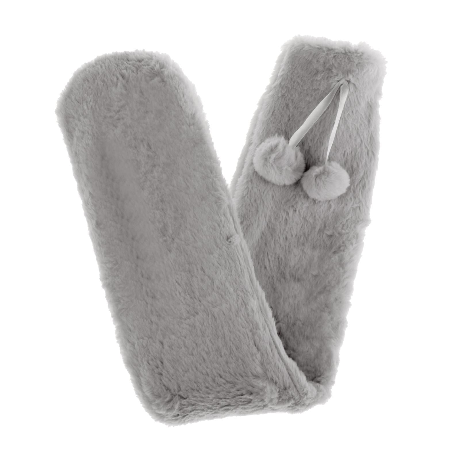 Hot Water Bottle 2L w/ Elegant Coat Secure Screw Top Warms Back Dark Gray