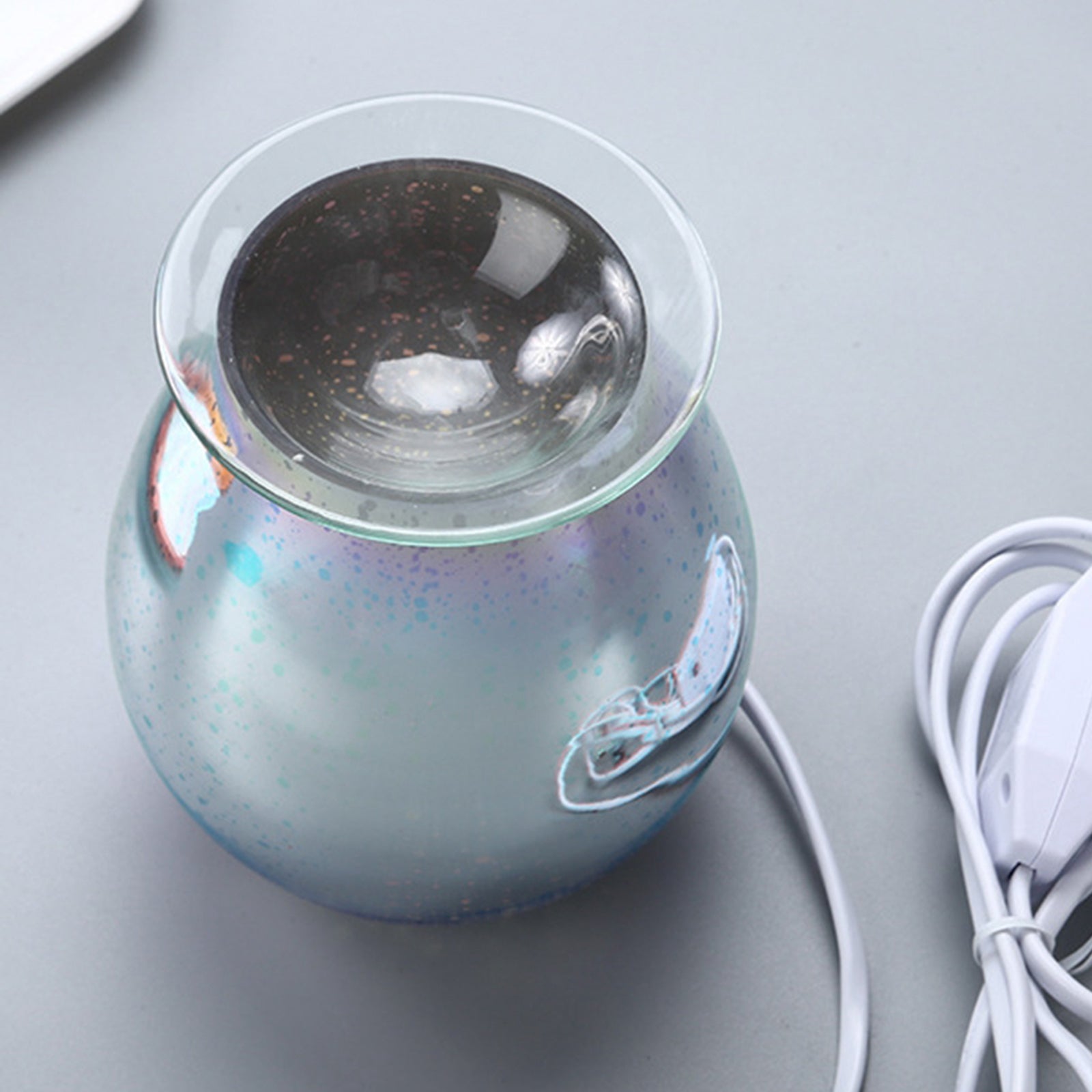 Home Wax Melt Incense Burner 3D Glass Aroma Diffuser Fragrance Bedroom