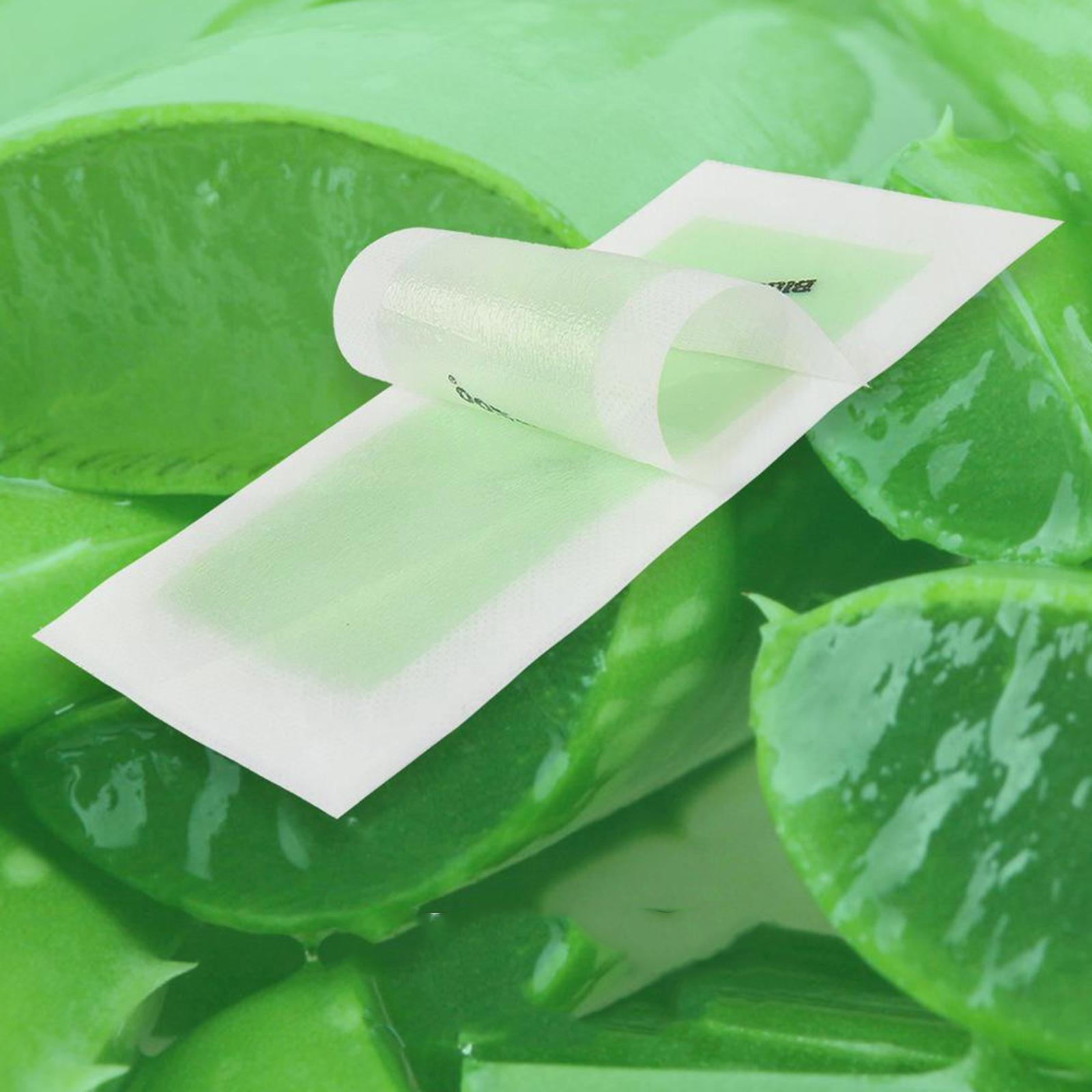 10x Hair Removal Wax Strips for Upper Lip Chin Fingers Toes Facial Aloe