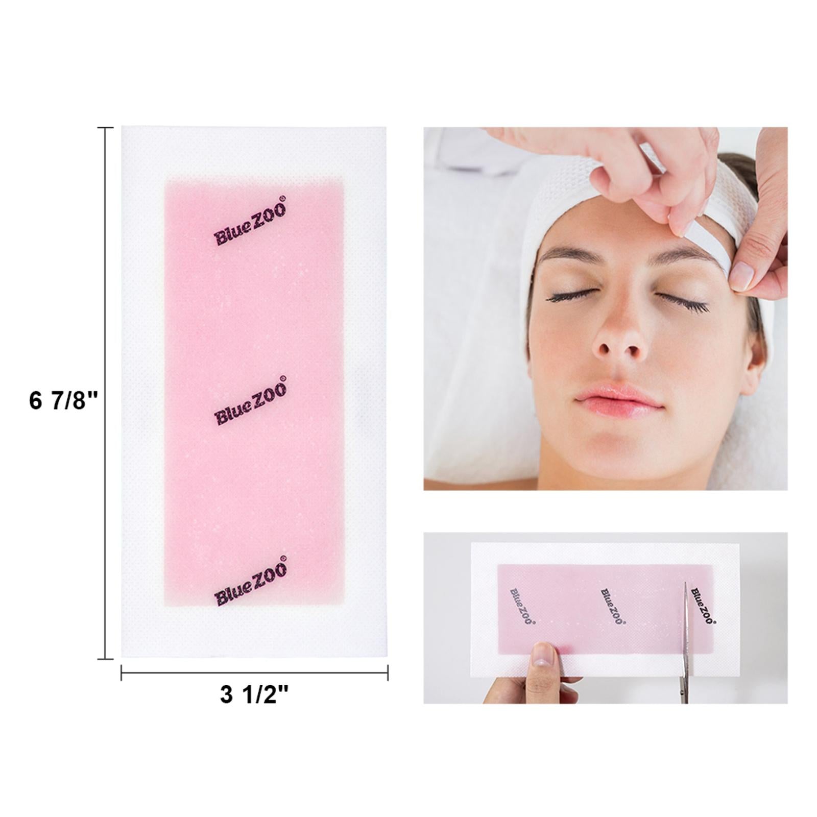 10x Hair Removal Wax Strips for Upper Lip Chin Fingers Toes Facial Peach