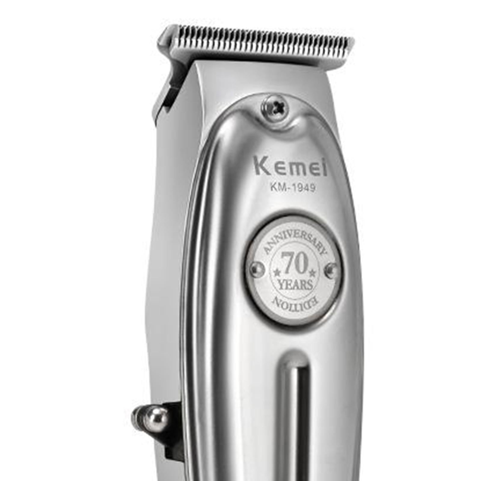 All Metal Electric USB Boys Men's Hair Clippers Kit Trimmer Silver