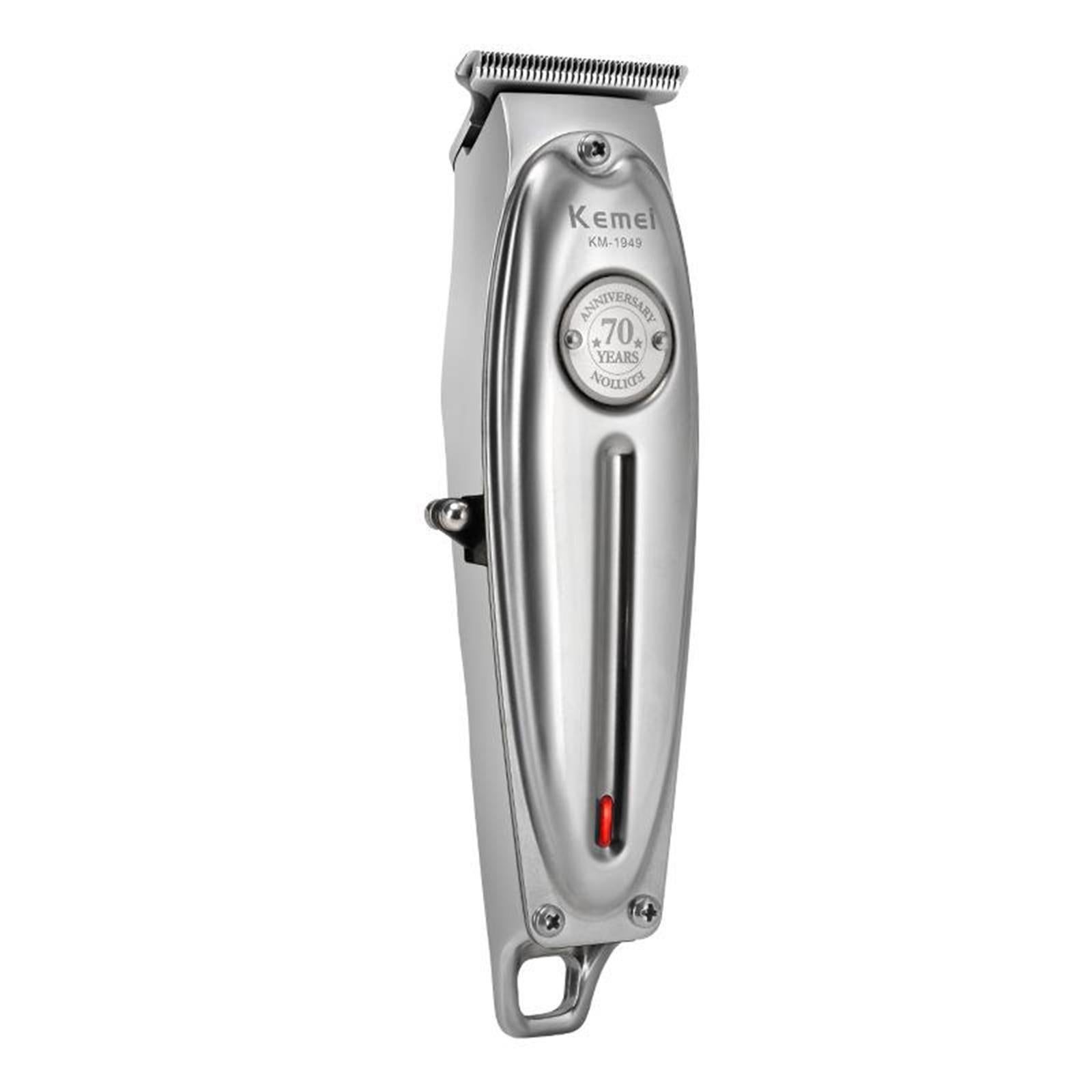 All Metal Electric USB Boys Men's Hair Clippers Kit Trimmer Silver