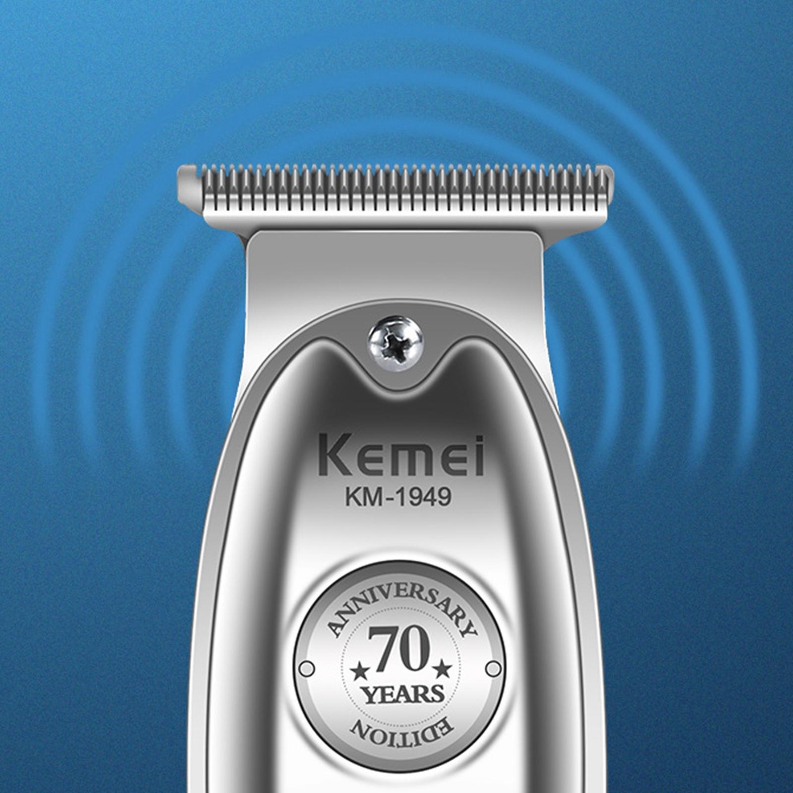 All Metal Electric USB Boys Men's Hair Clippers Kit Trimmer Silver