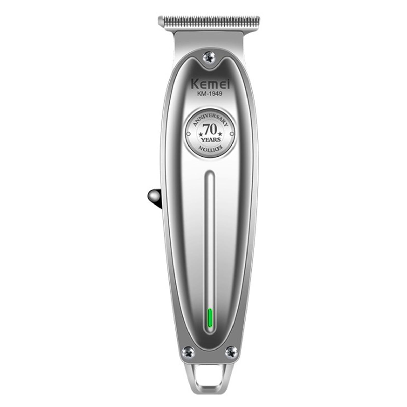 All Metal Electric USB Boys Men's Hair Clippers Kit Trimmer Silver
