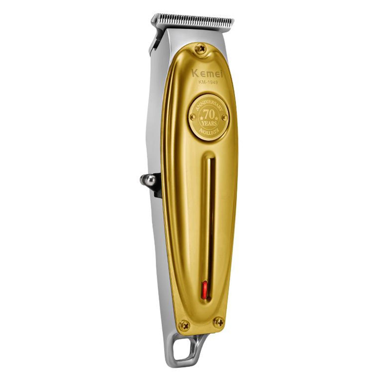 All Metal Electric USB Boys Men's Hair Clippers Kit Trimmer Golden