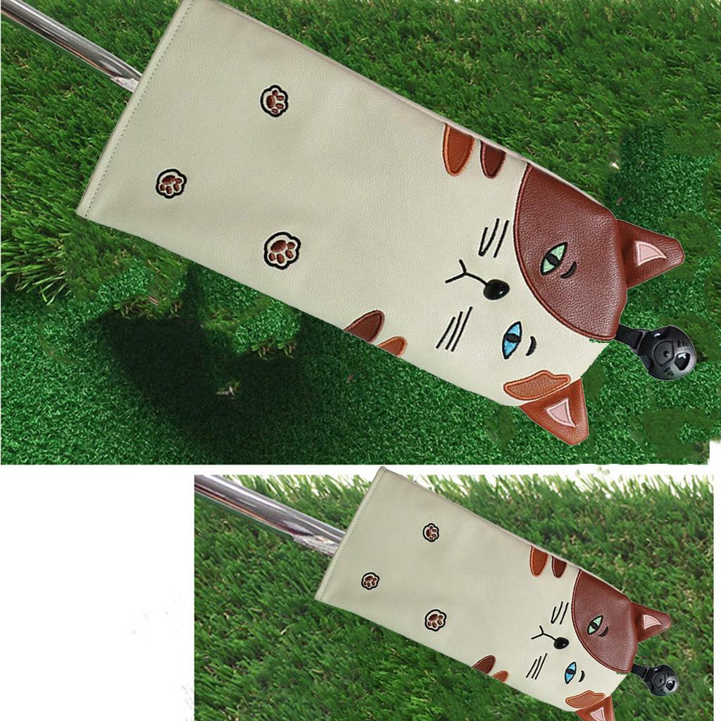 Premium PU Cat Golf Head Cover No. for Golf Club FW UT 26x11.5cm for UT