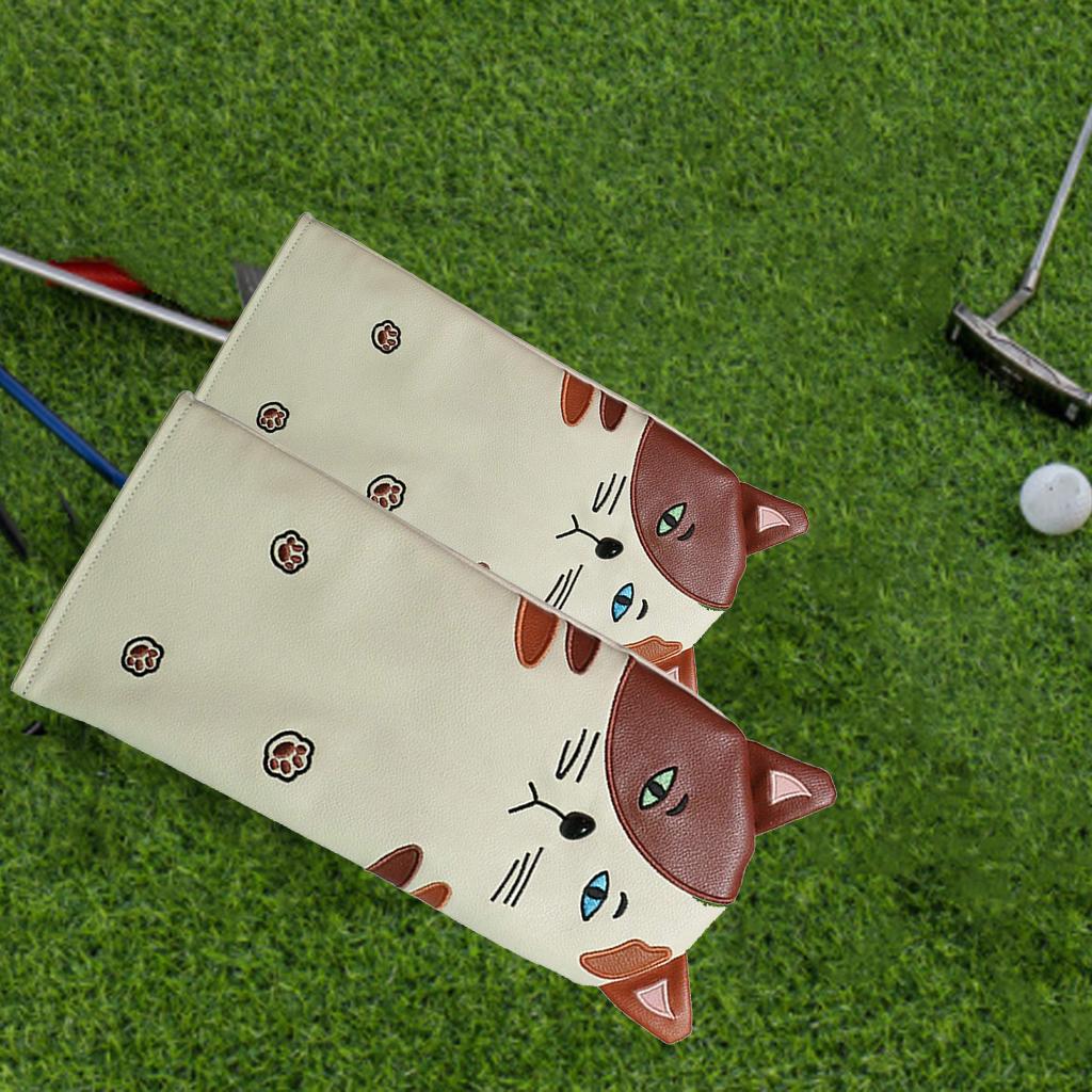 Premium PU Cat Golf Head Cover No. for Golf Club FW UT 34x15.5cm for DR