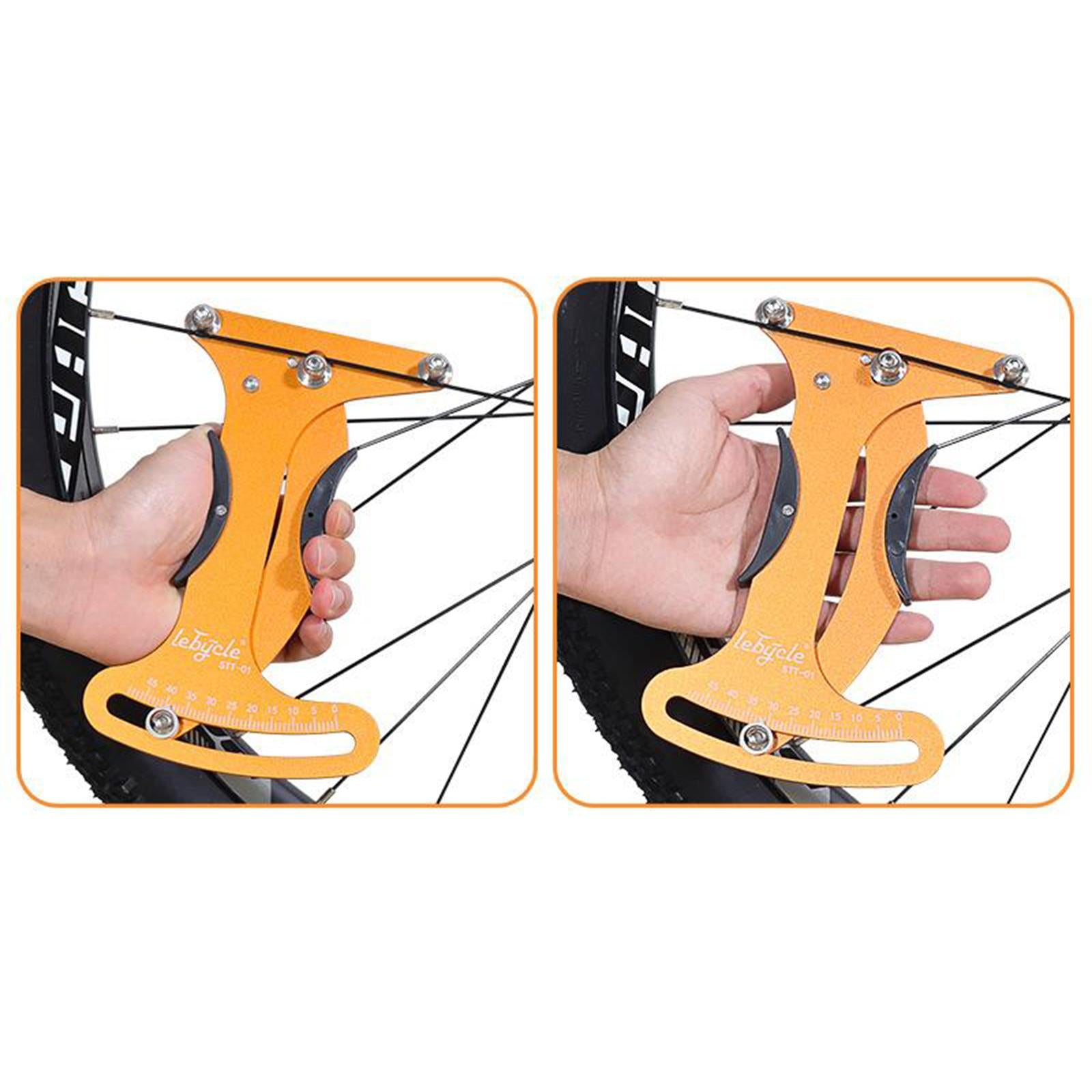 Bicycle Bikes Spoke Tension Meter Indicator Tool Measures Truing Wheels