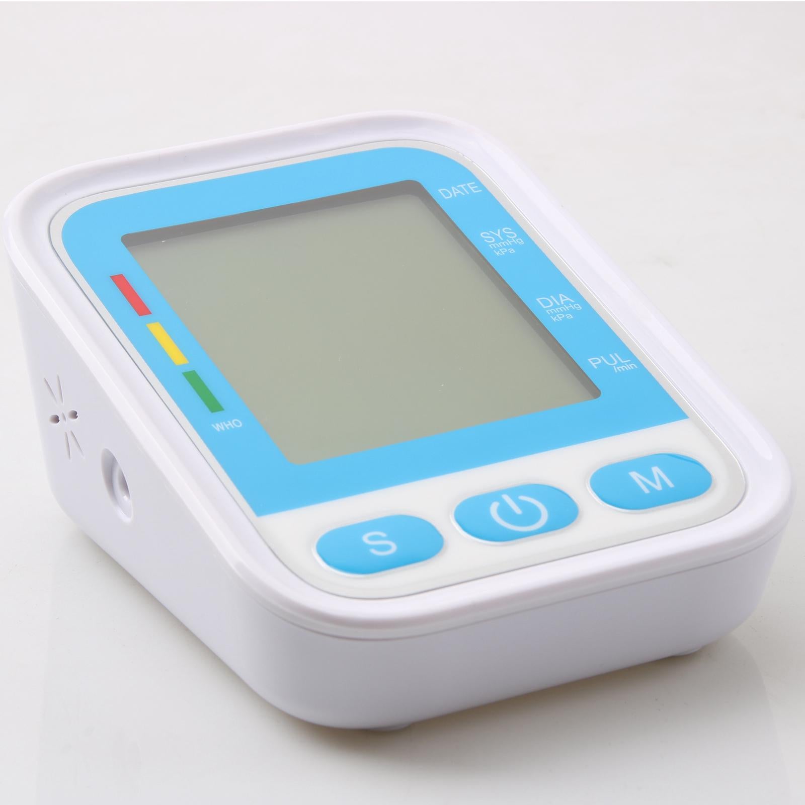 Home Automatic Upper Arm Blood Pressure Monitor Voice Meter blue Voice