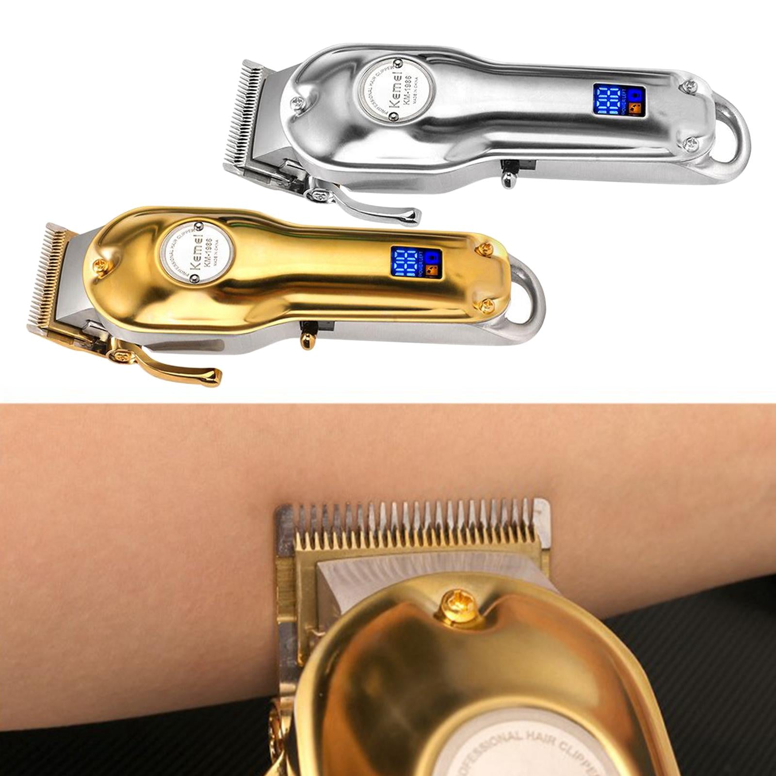 Men Hair Clipper Shaver Trimmer Cutter Haircut Salon Barber Shaver Gold