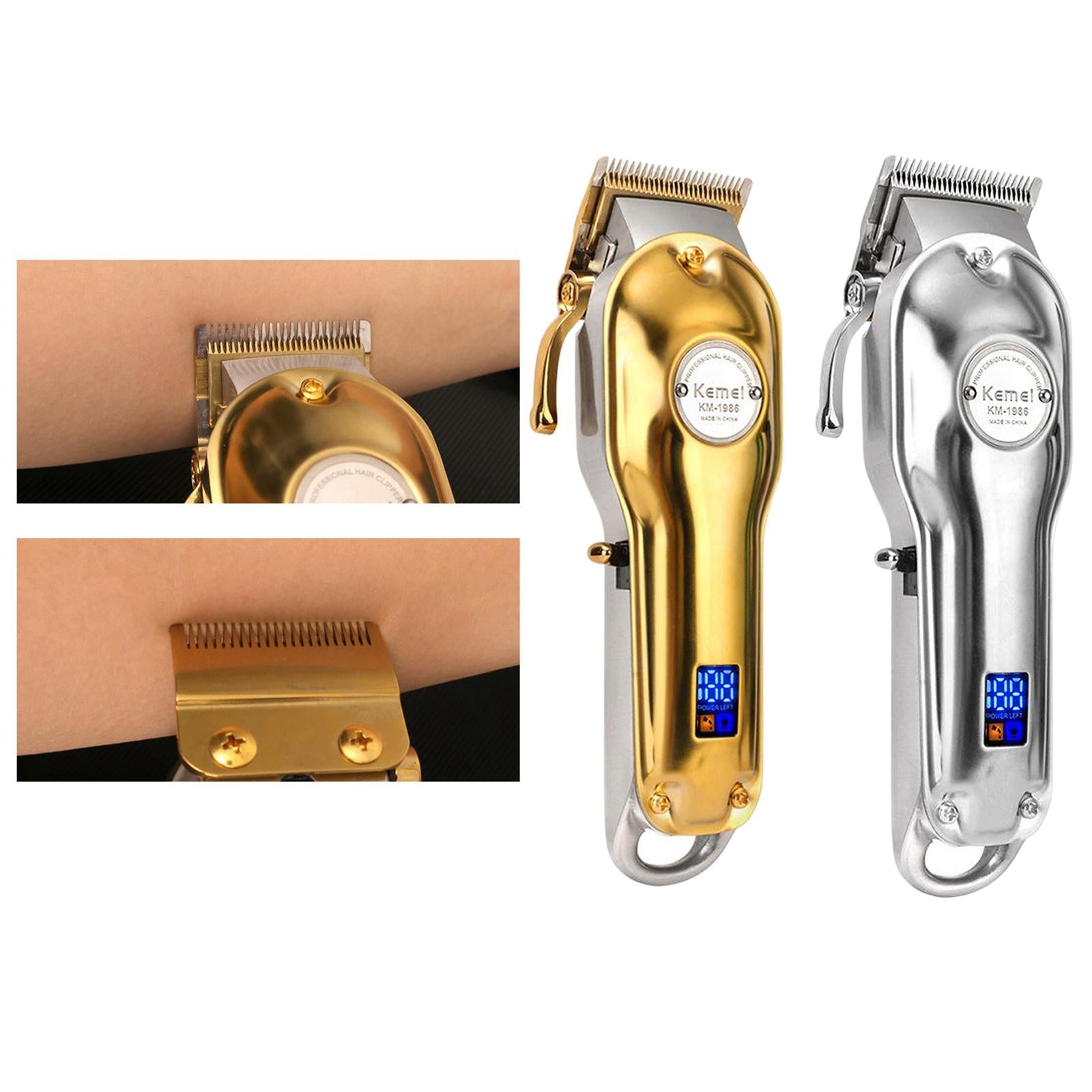 Men Hair Clipper Shaver Trimmer Cutter Haircut Salon Barber Shaver Gold