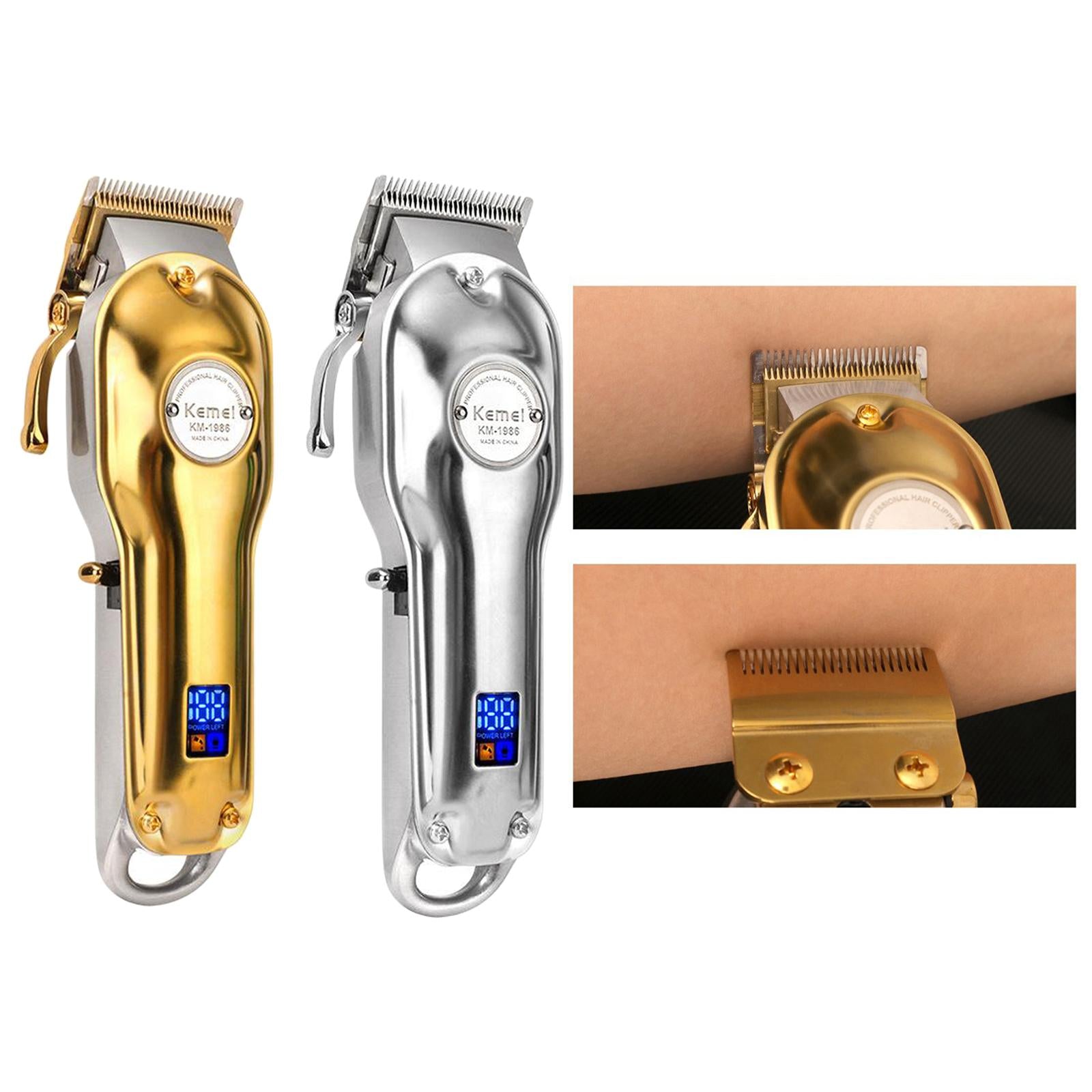Men Hair Clipper Shaver Trimmer Cutter Haircut Salon Barber Shaver Gold