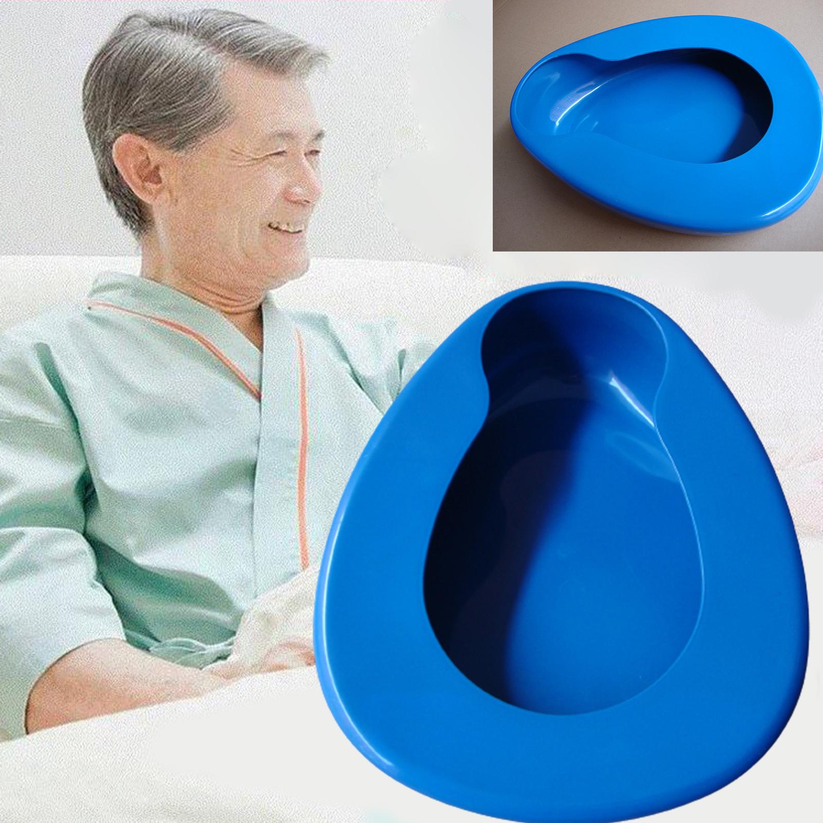 Home Care Smooth Bedpan Seat Urinal for Bedridden Patient Incontinence Aid