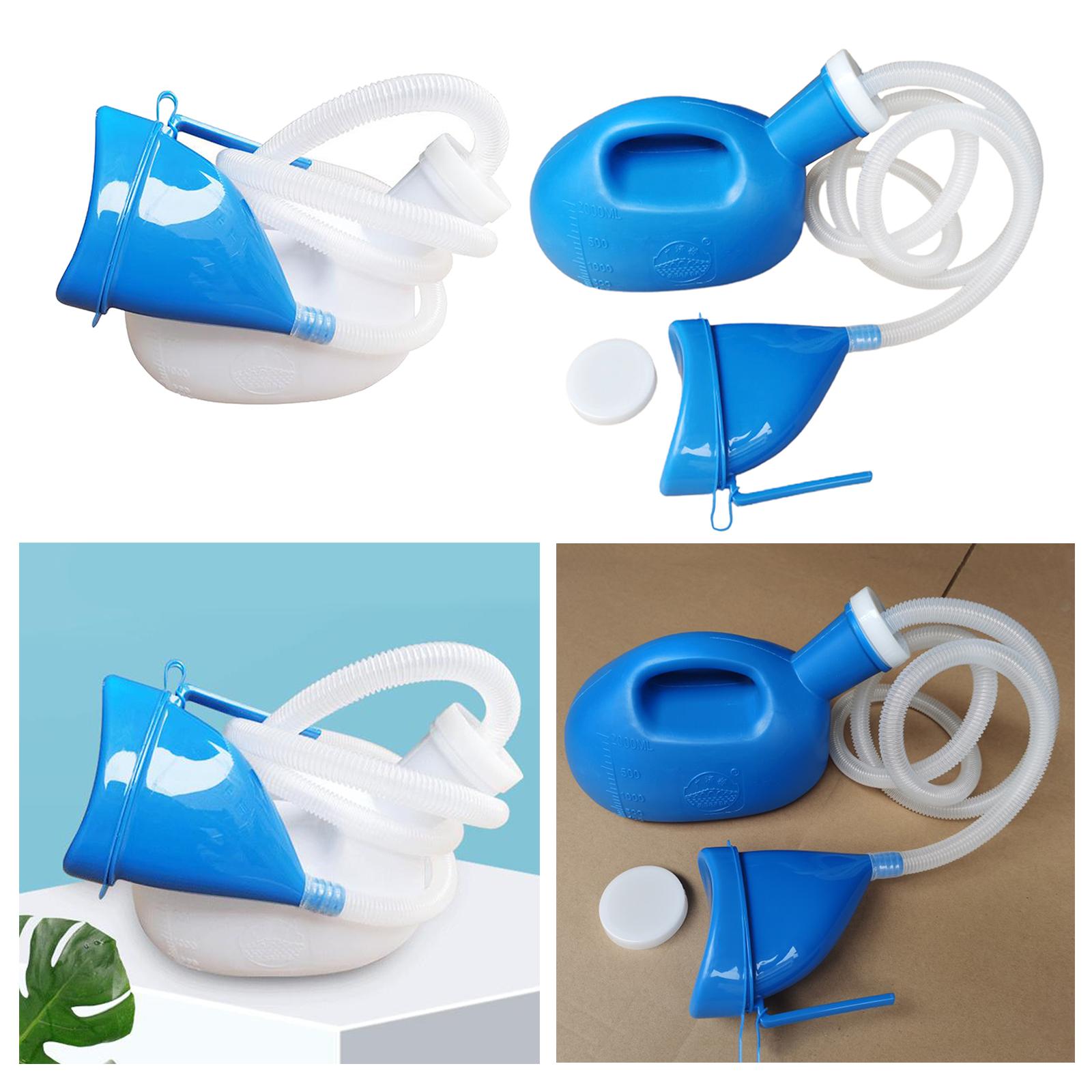 2000ml Portable Outdoor Urine Collector Pee Bottle Camp Travel Toilet White