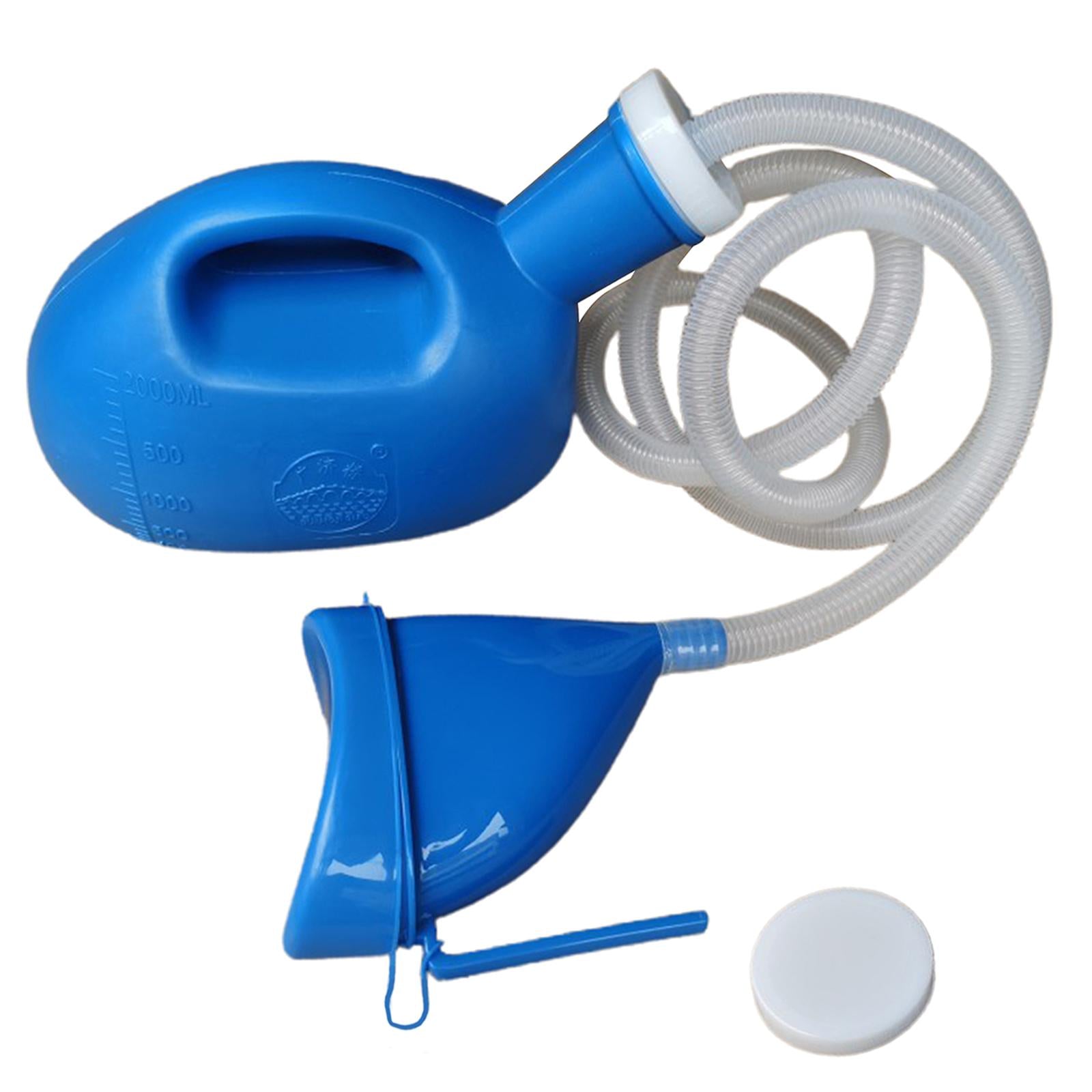 2000ml Portable Outdoor Urine Collector Pee Bottle Camp Travel Toilet Blue