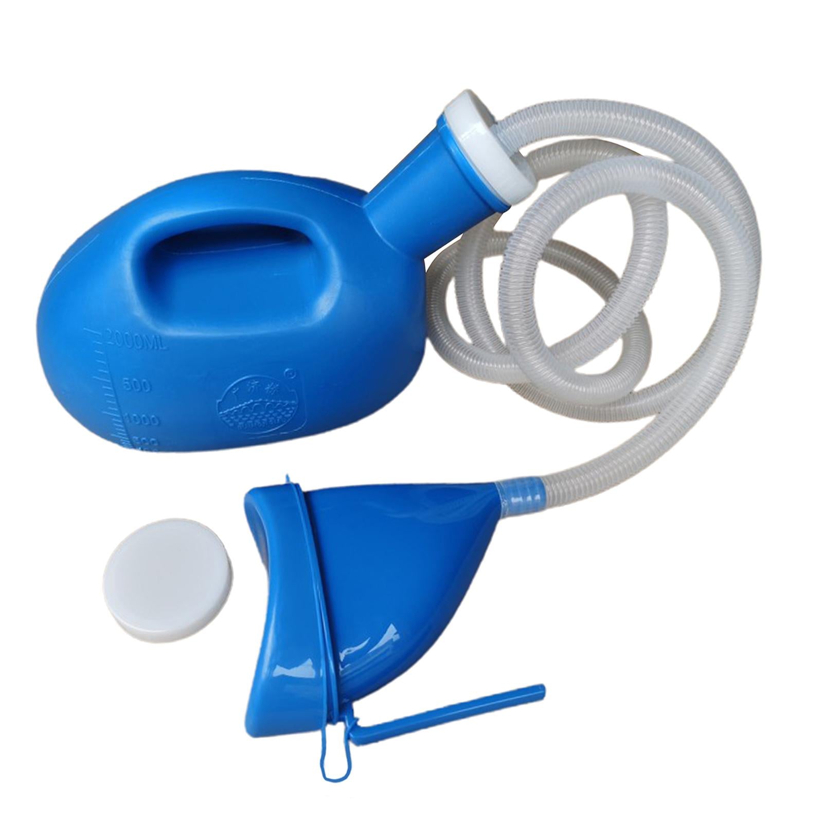 2000ml Portable Outdoor Urine Collector Pee Bottle Camp Travel Toilet Blue