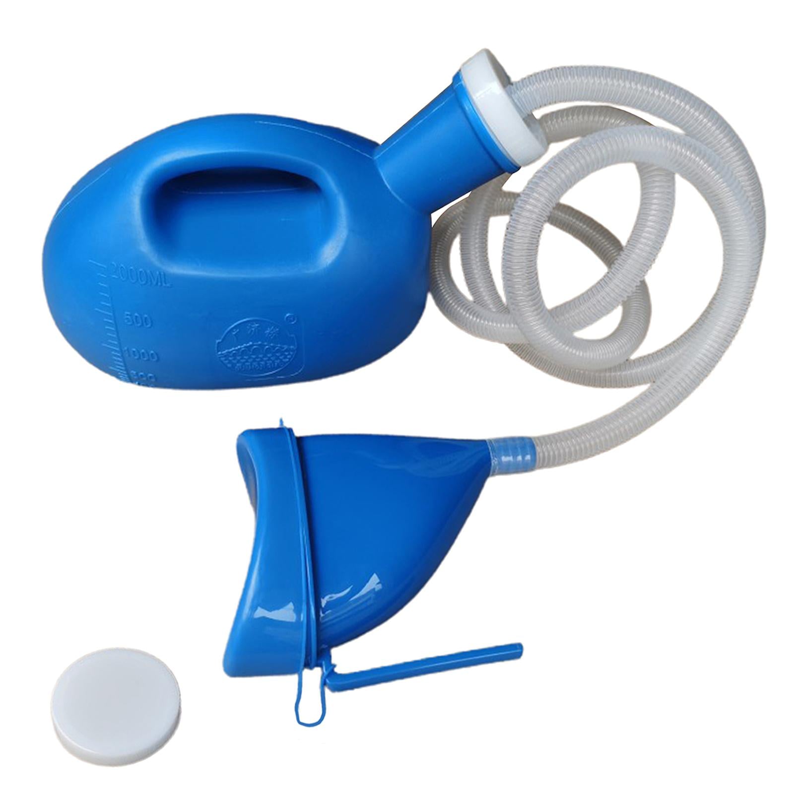 2000ml Portable Outdoor Urine Collector Pee Bottle Camp Travel Toilet Blue