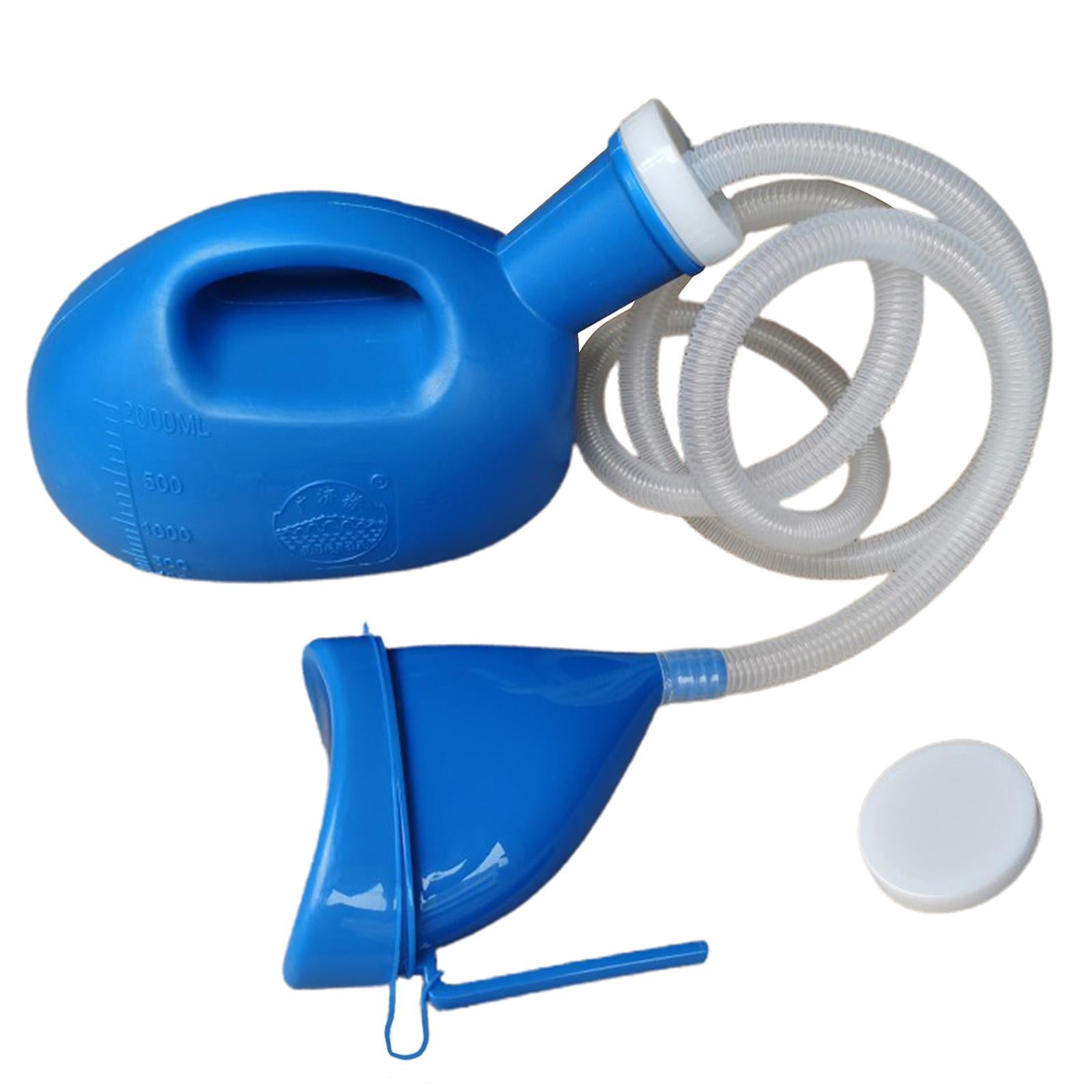 2000ml Portable Outdoor Urine Collector Pee Bottle Camp Travel Toilet Blue