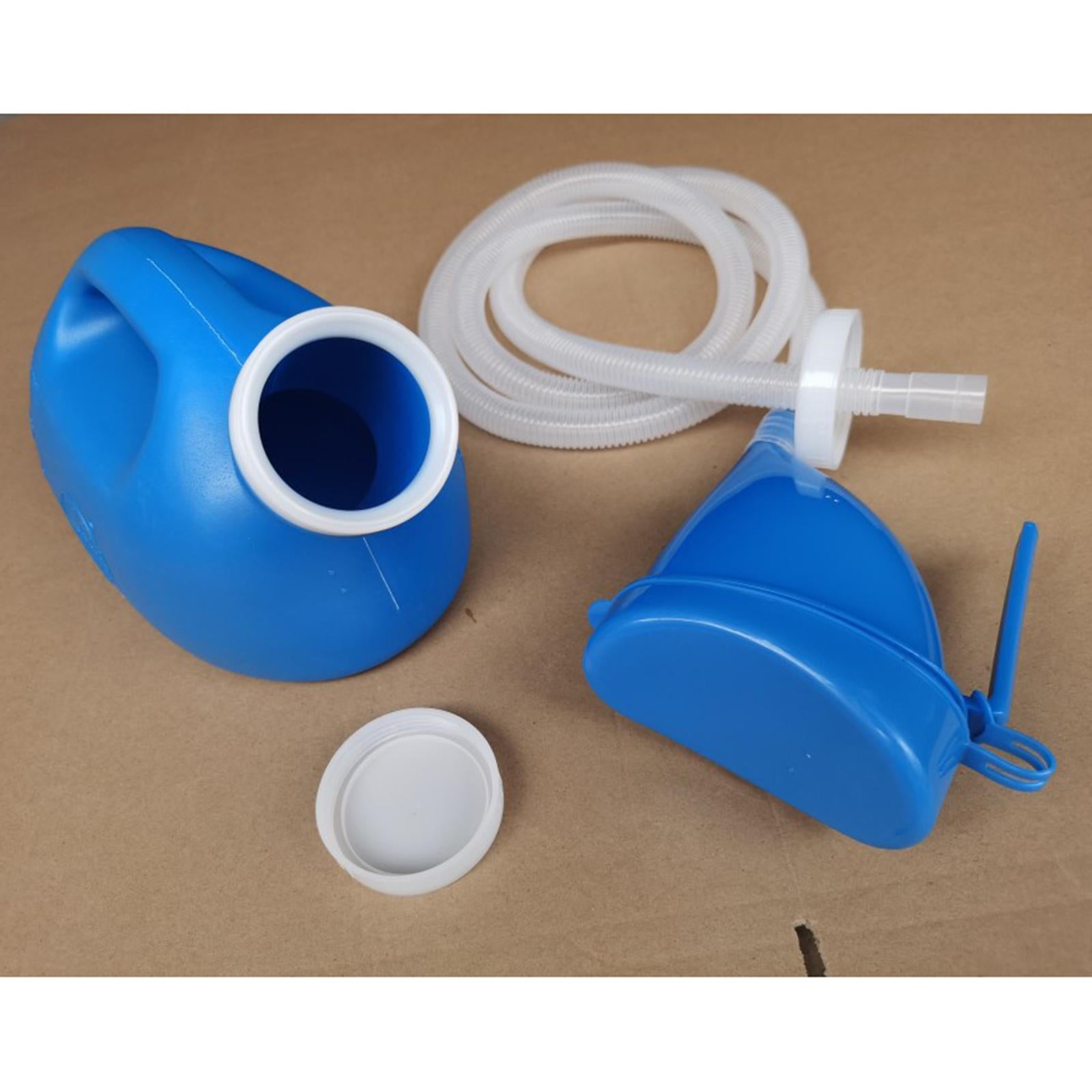 2000ml Portable Outdoor Urine Collector Pee Bottle Camp Travel Toilet Blue