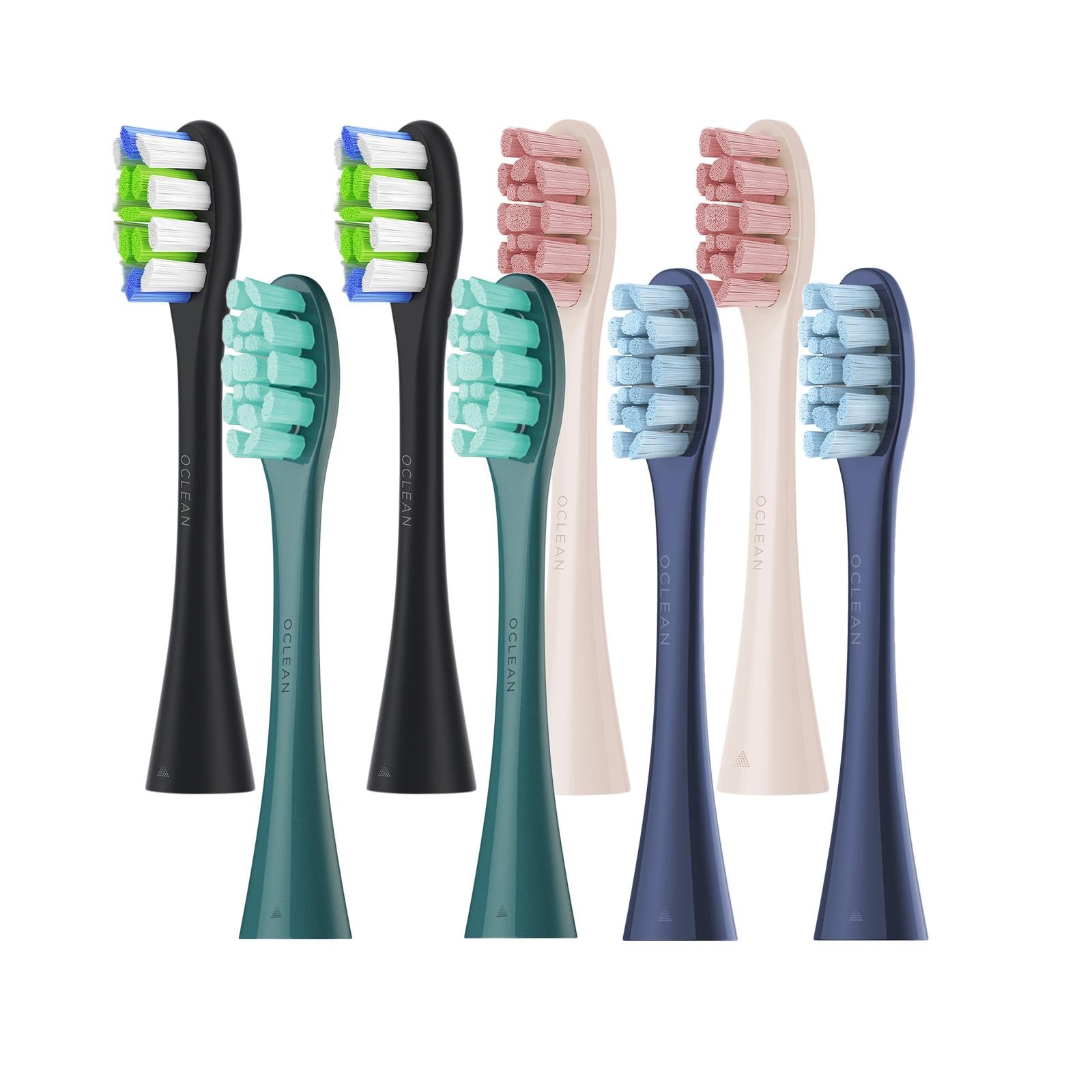 2pcs Oral Care Toothbrush Heads Replacement Fit For Oclean X Pro Black