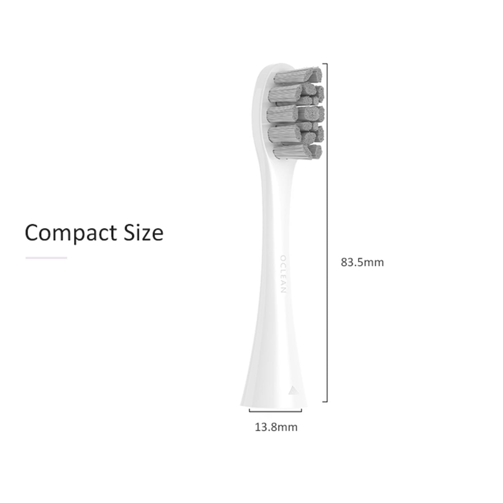 2pcs Oral Care Toothbrush Heads Replacement Fit For Oclean X Pro Black