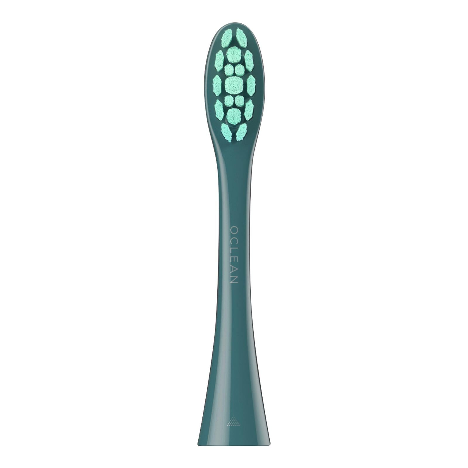 2pcs Oral Care Toothbrush Heads Replacement Fit For Oclean X Pro Green
