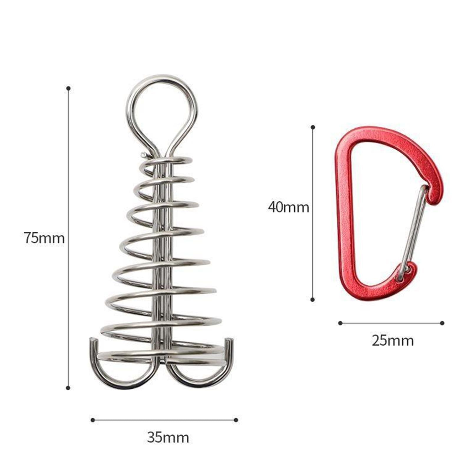 Versatile Octopus Tent Pegs Stakes Deck Anchor with Spring Buckle Clips