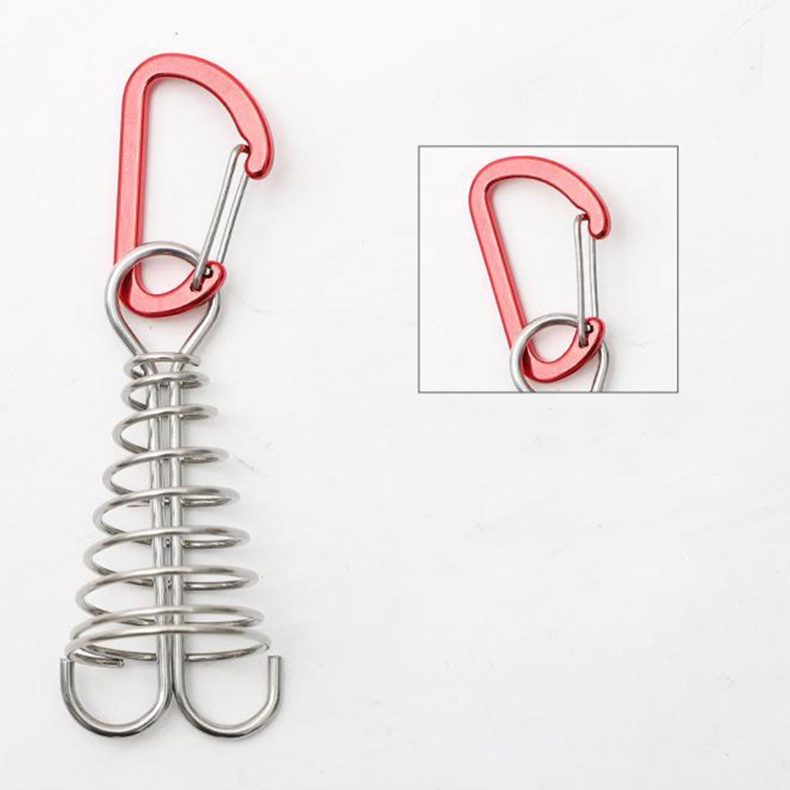 Versatile Octopus Tent Pegs Stakes Deck Anchor with Spring Buckle Clips