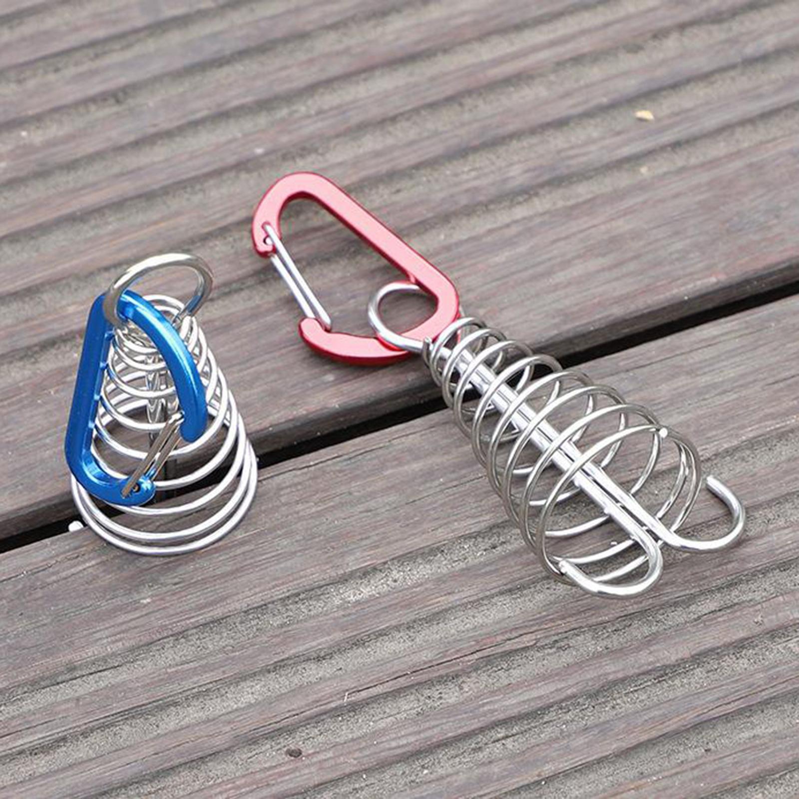 Versatile Octopus Tent Pegs Stakes Deck Anchor with Spring Buckle Clips