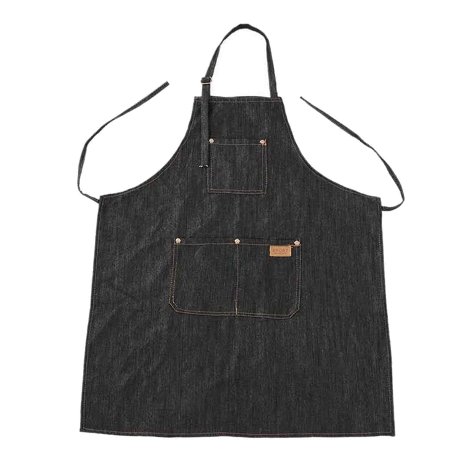 Professional Barber Apron Cape Cover Barber Hairstylist Chef Gown Black