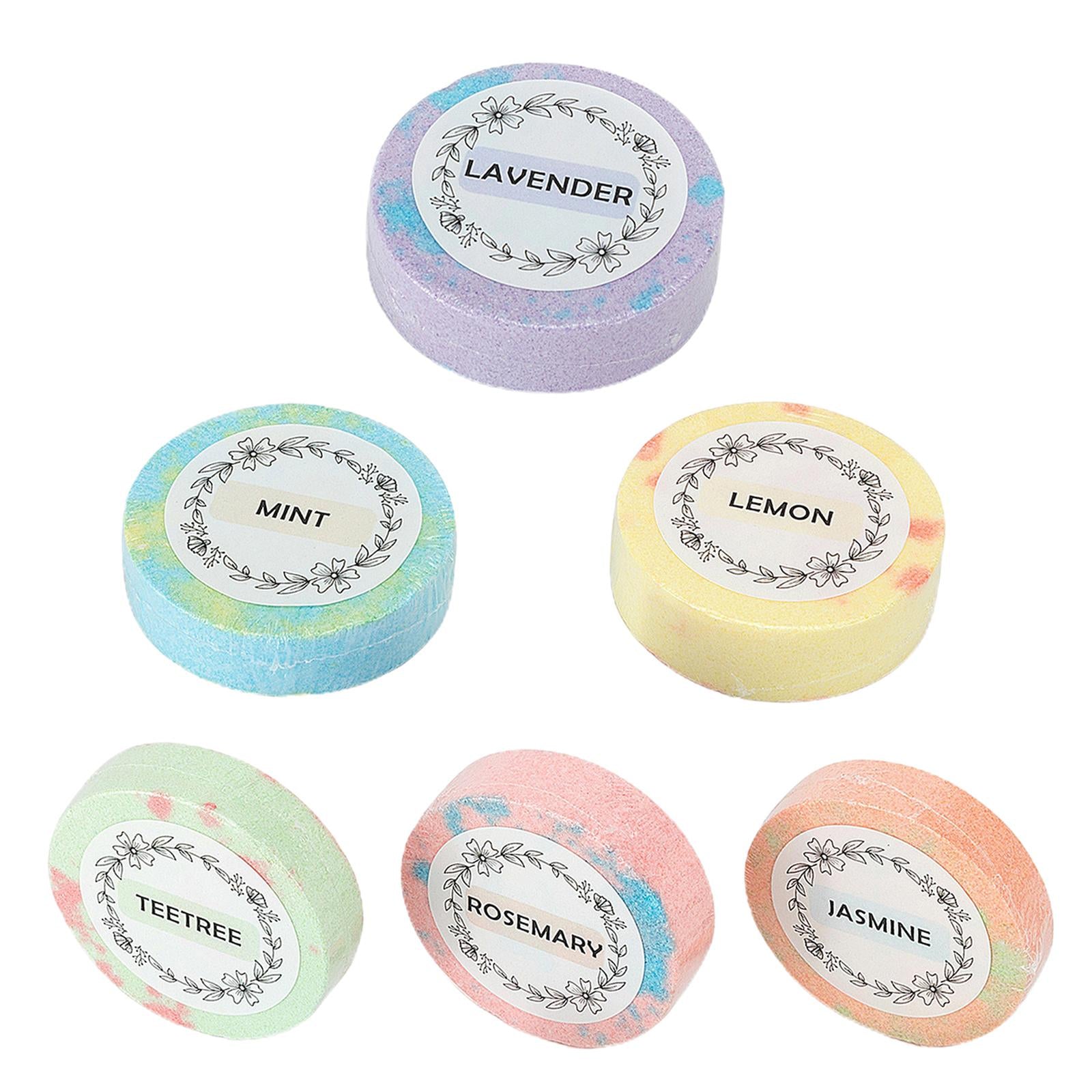 6 Mixed Mini Relaxation Bath Bombs Tablets Shower Steamers Shower Bombs