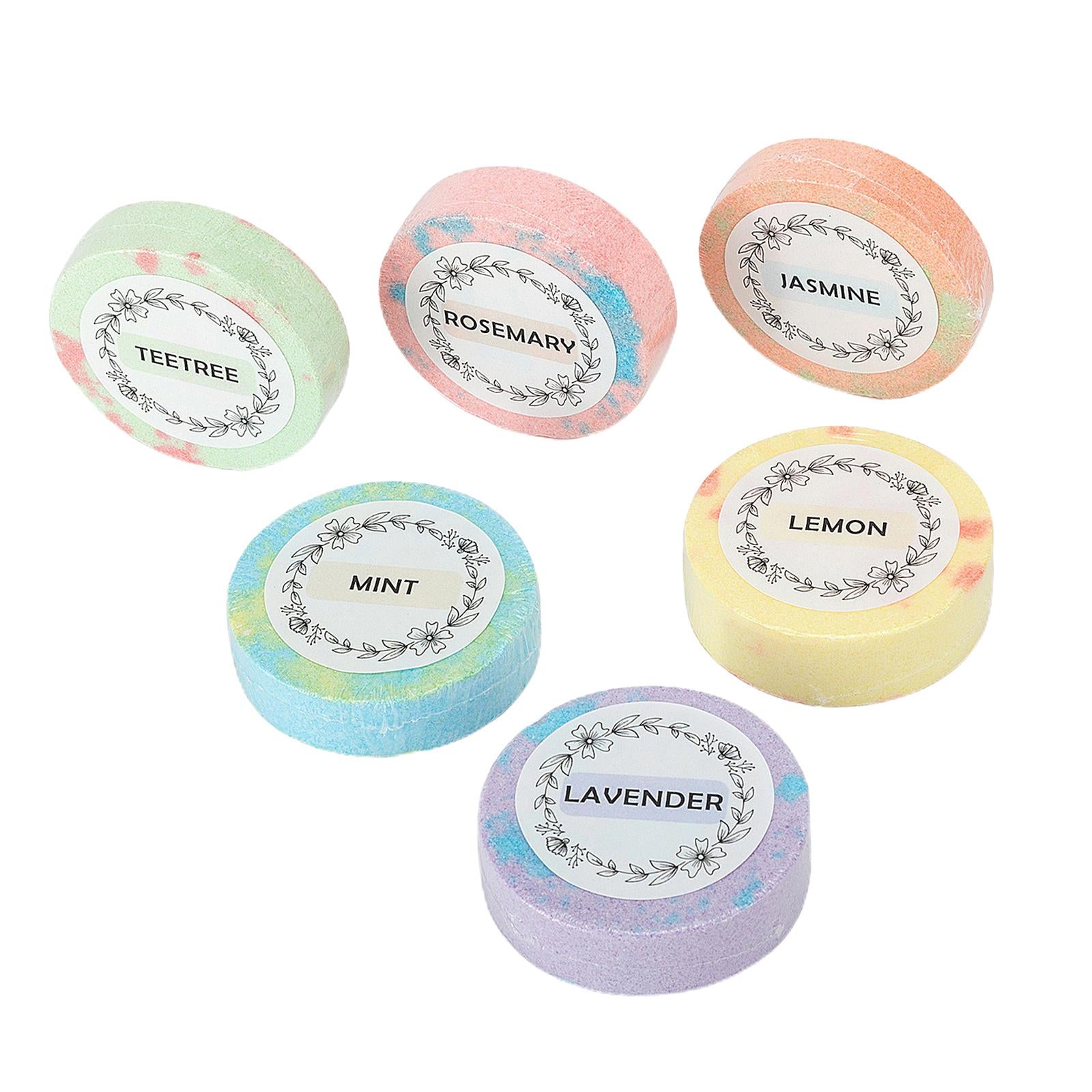 6 Mixed Mini Relaxation Bath Bombs Tablets Shower Steamers Shower Bombs