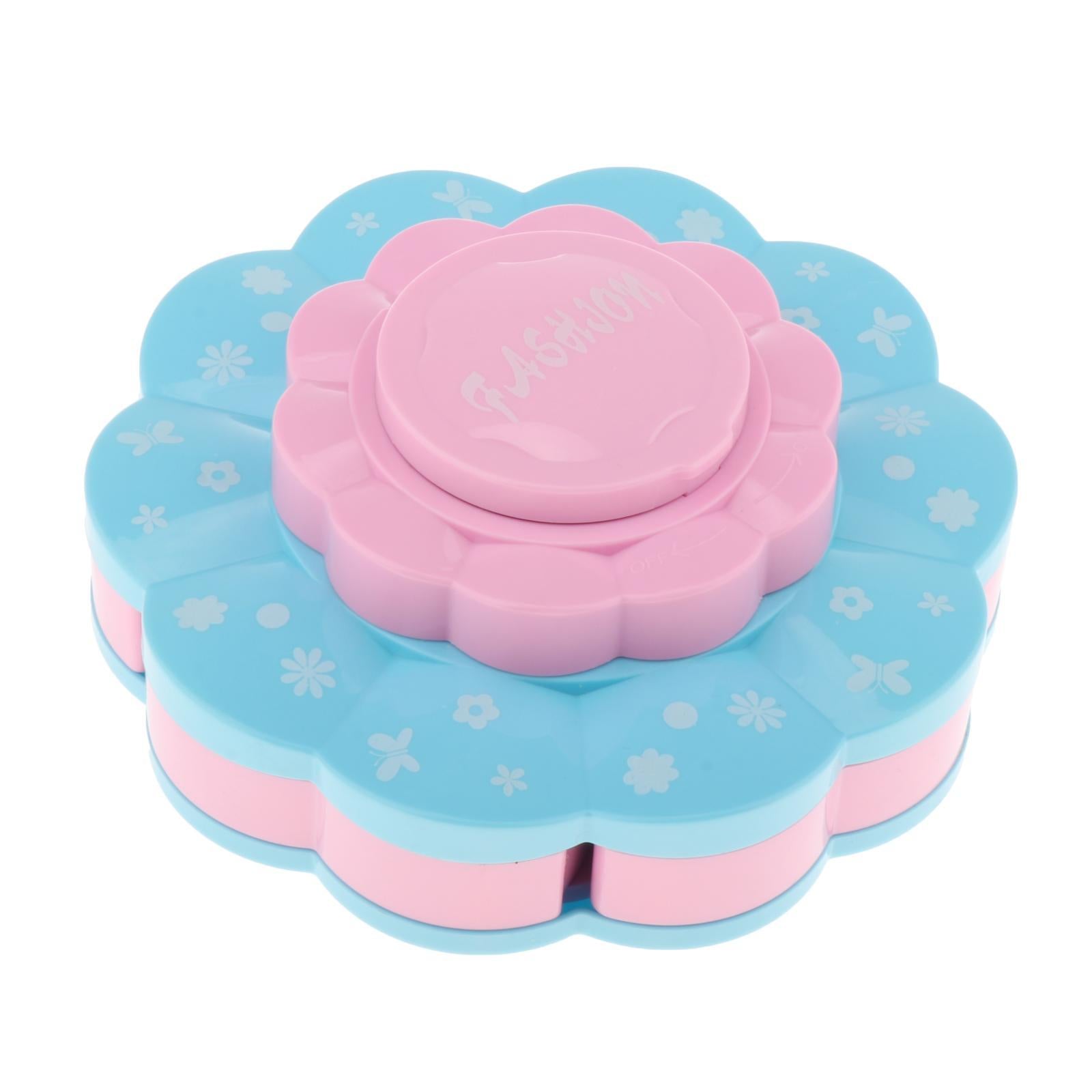 Princess Girls Makeup Play Set Box Cosmetic Vanity For Kids Double Layer