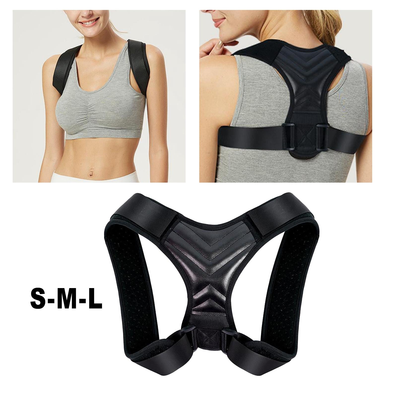 Adjustable Upper Back Posture Corrector for Men Women S Chest 70-85cm