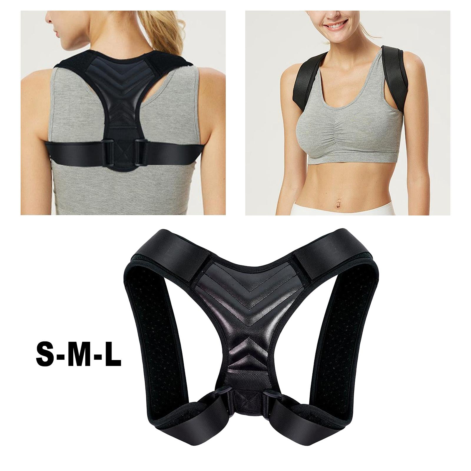 Adjustable Upper Back Posture Corrector for Men Women S Chest 70-85cm