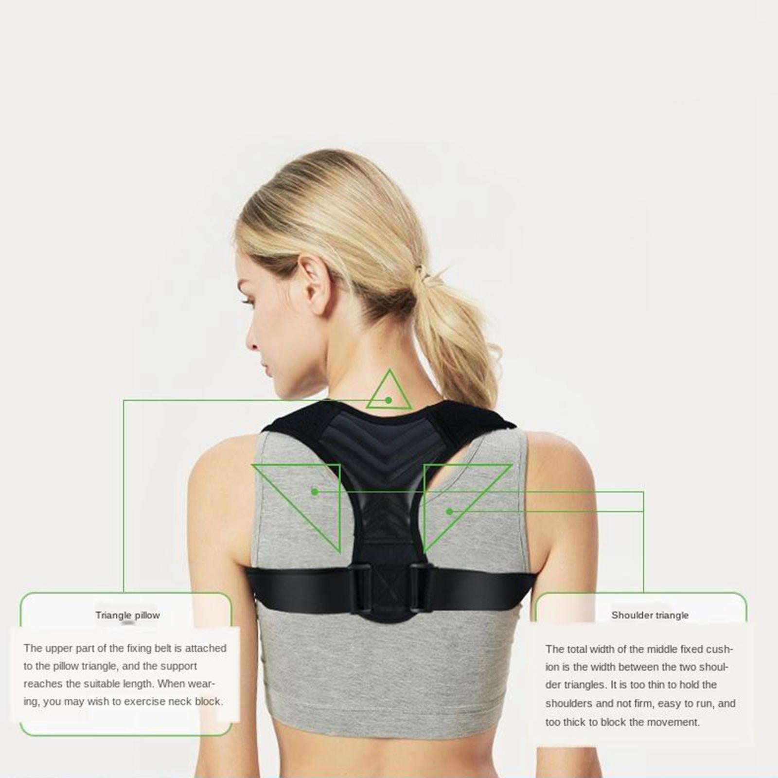 Adjustable Upper Back Posture Corrector for Men Women M Chest 85-105cm