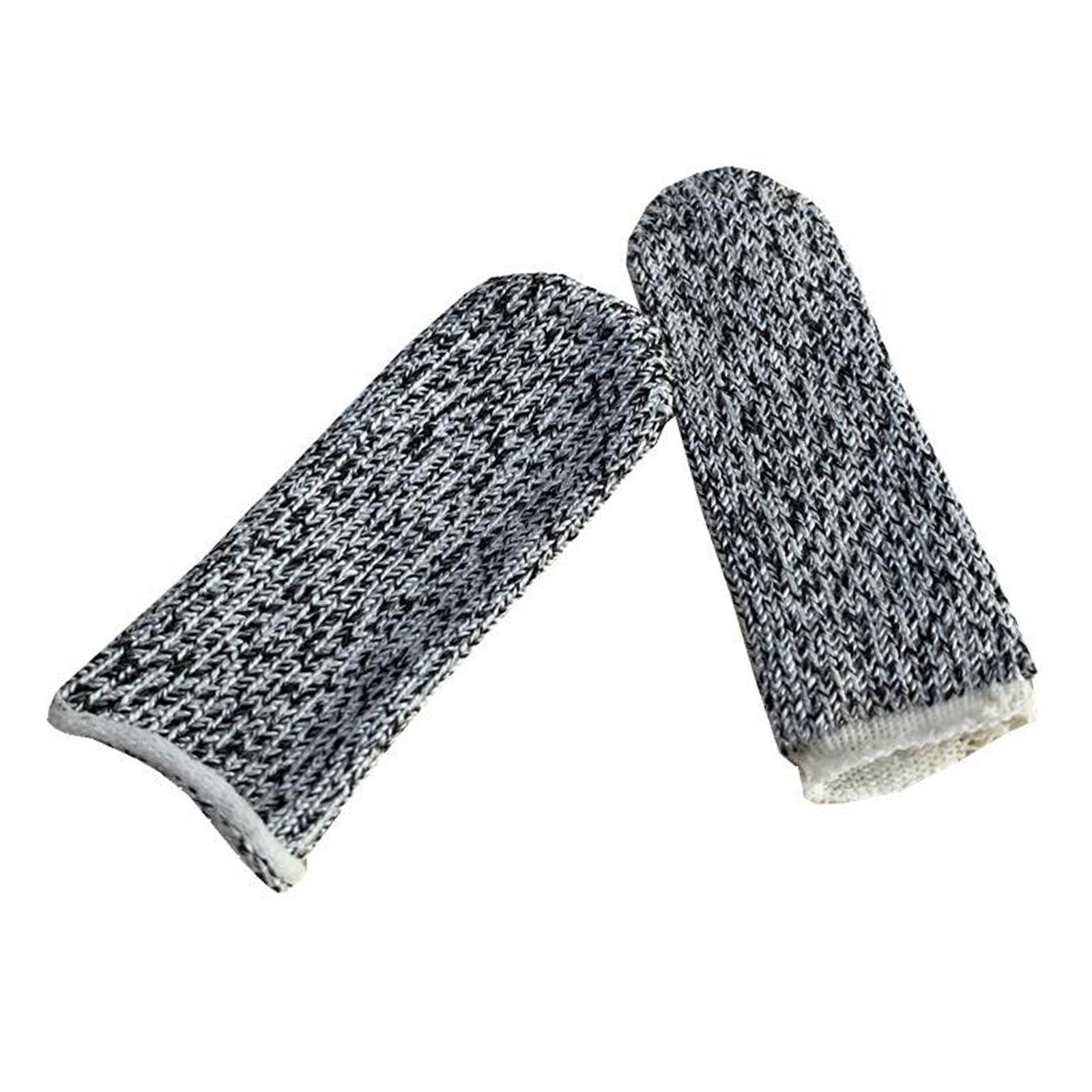 5x Cut Resistant Finger Cots HPPE Finger Sleeve Cover for Work Sculpture