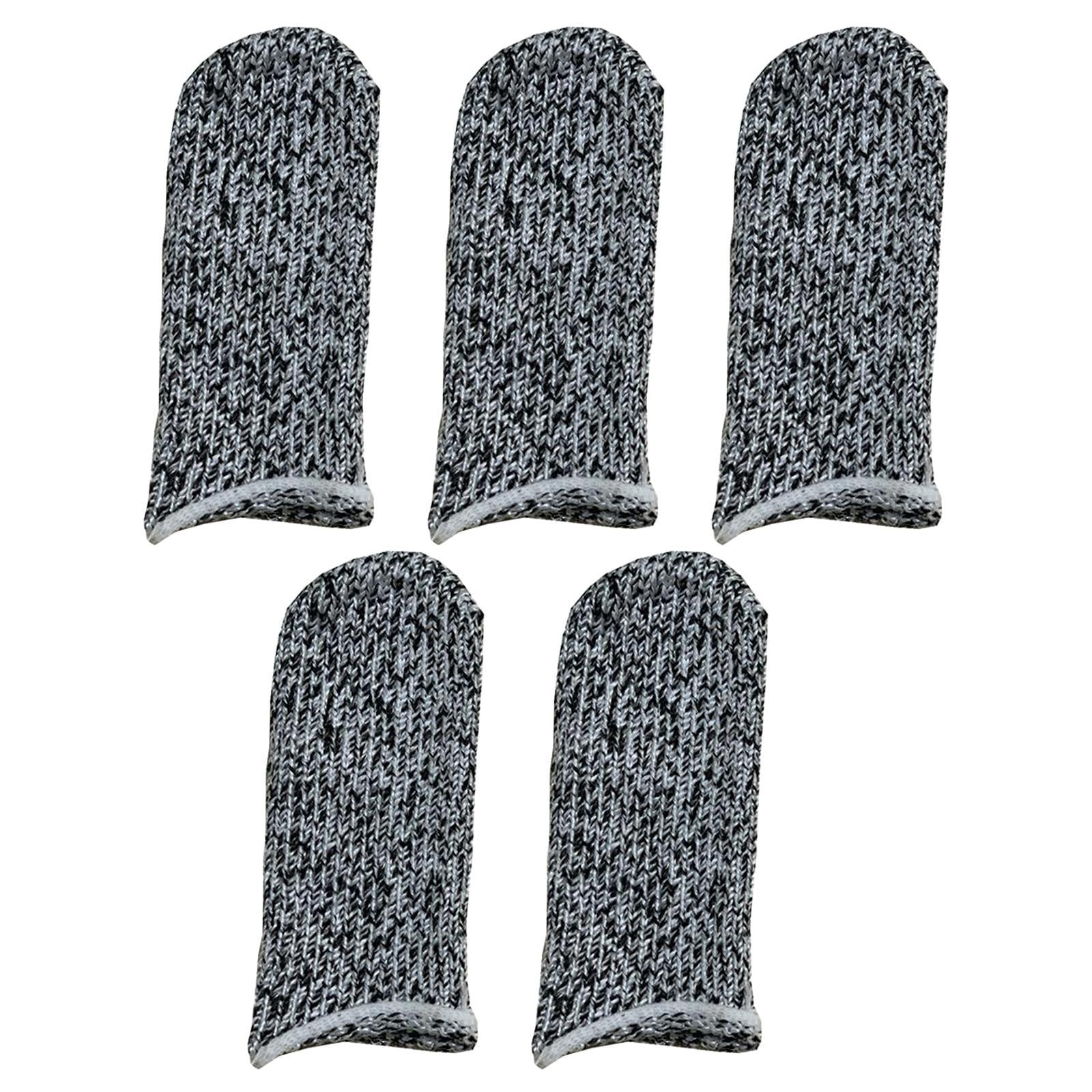 5x Cut Resistant Finger Cots HPPE Finger Sleeve Cover for Work Sculpture