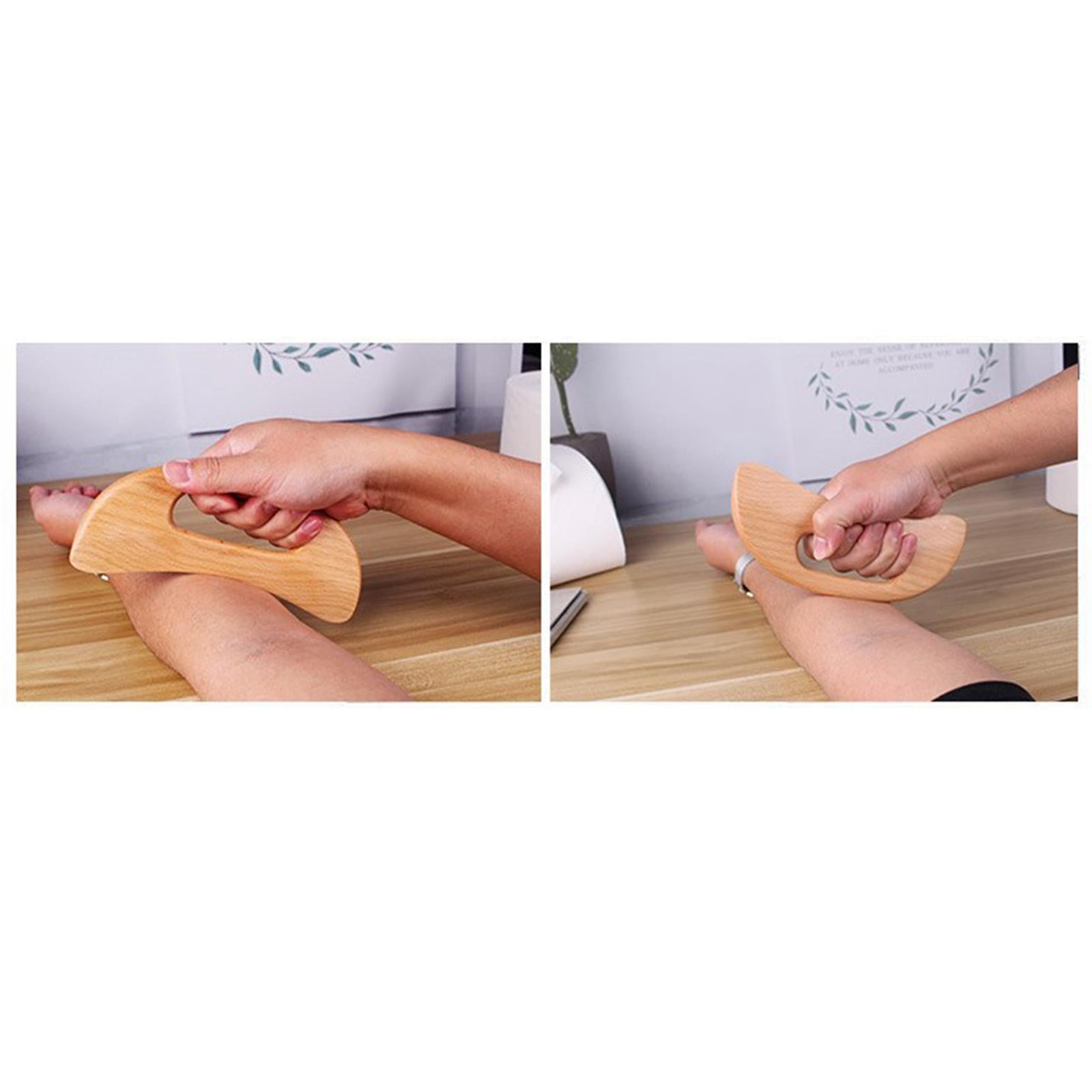 Professional Wooden Beech Gua sha Massage Tool for Release Back Arms Pain