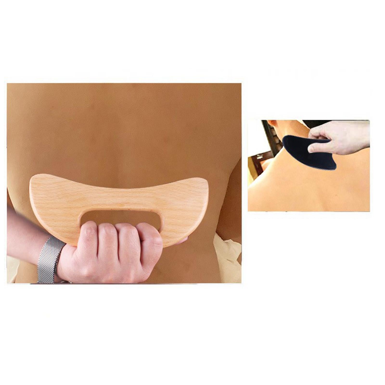 Professional Wooden Beech Gua sha Massage Tool for Release Back Arms Pain