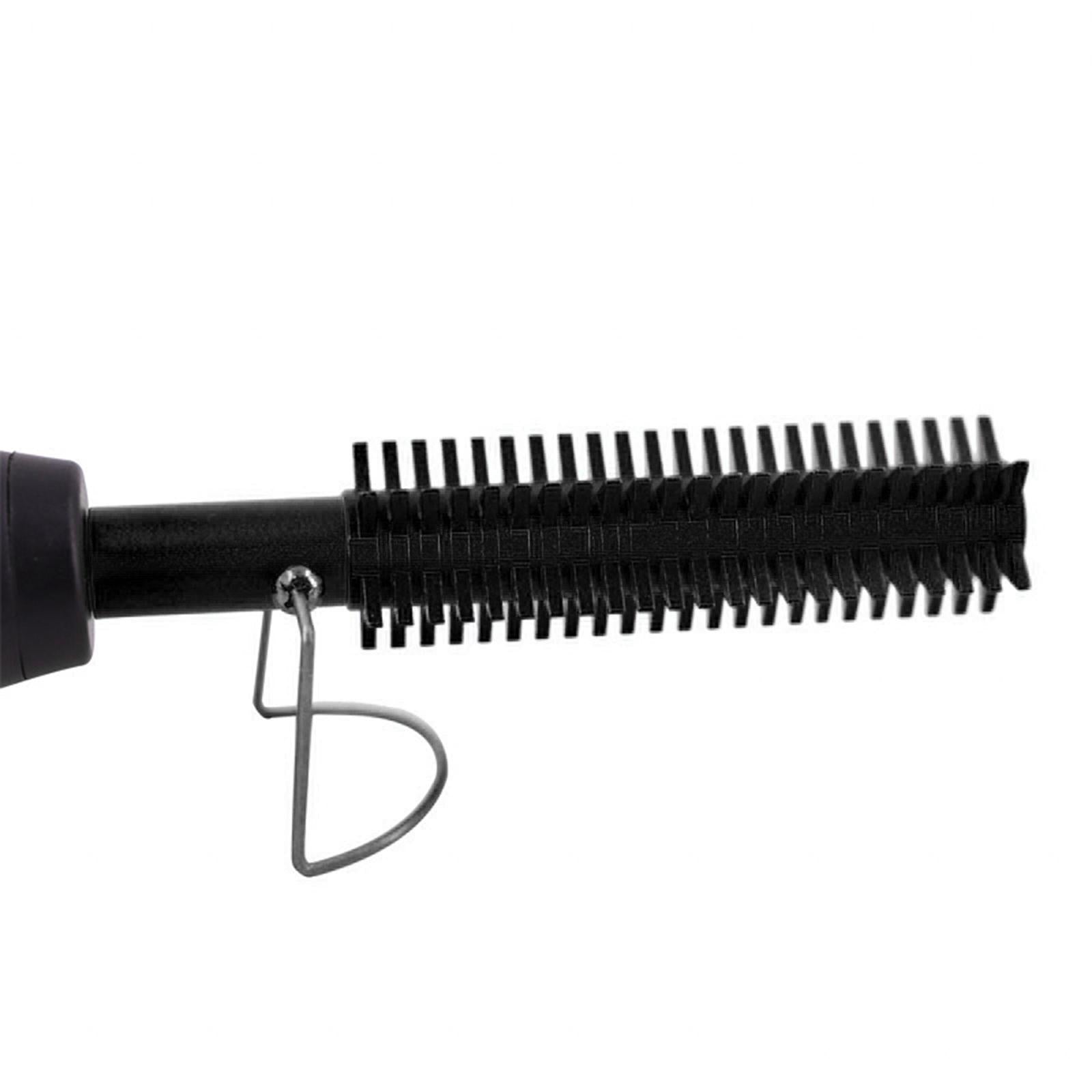 Ceramic Hot Comb Heated Hair Brush for Afro Hair Wet and Dry Hair US Black