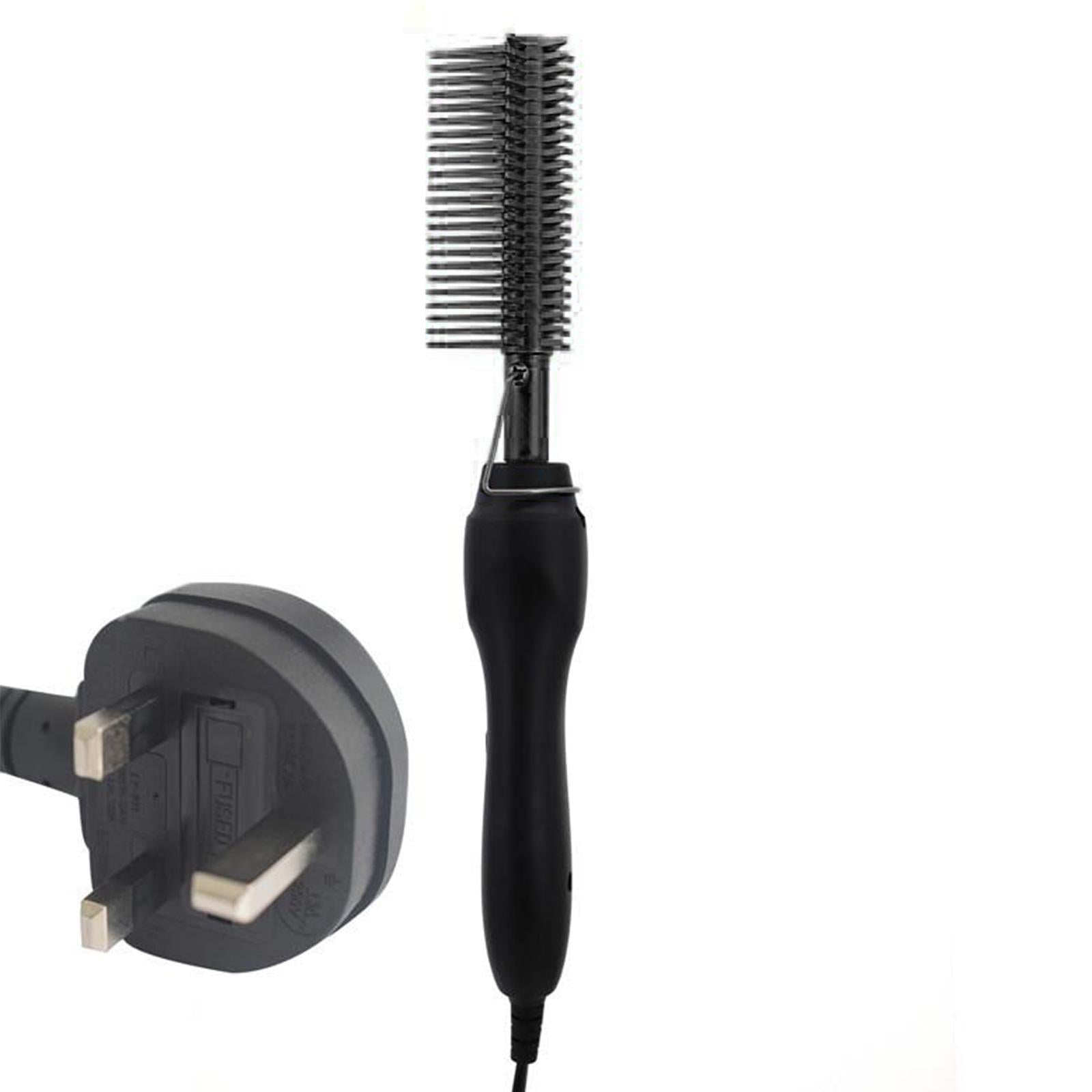 Hot Comb Flat Copper Straightener Brush Straightening for Afro Hair UK Black