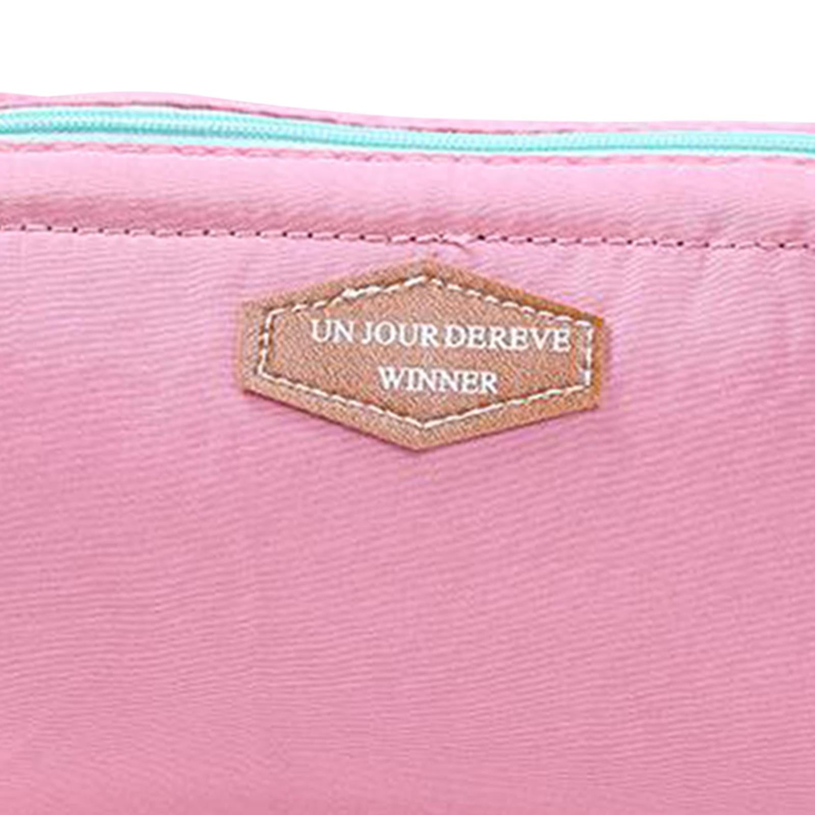 Womens Make Up Bag Small Printed Cosmetic Pouch Funny Cute Wash Bag Toiletry Pink